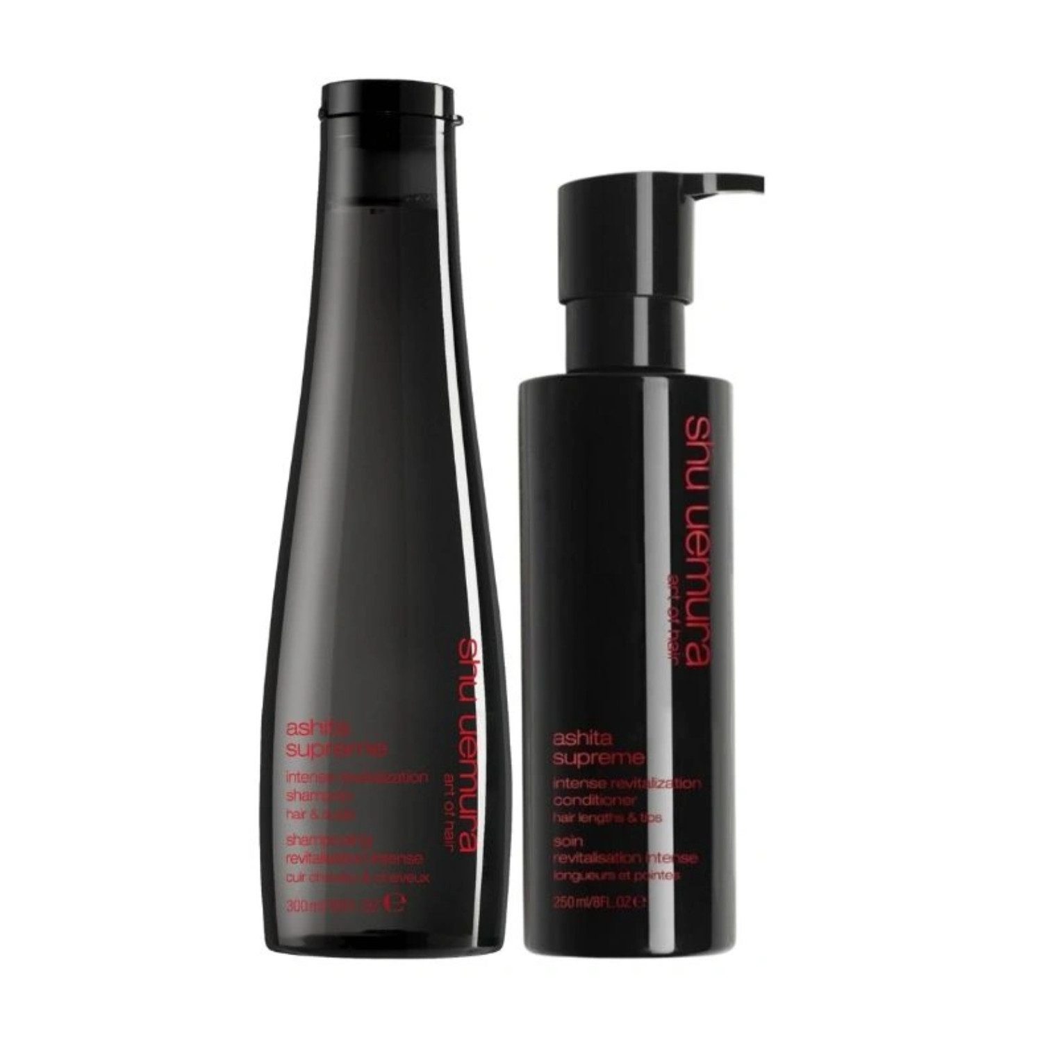 Shu Uemura Haarpflege-Set Shu Uemura Ashita Supreme Set Shampoo 300 ml & Conditioner 250 ml Pfle, 2-tlg., reichhaltig