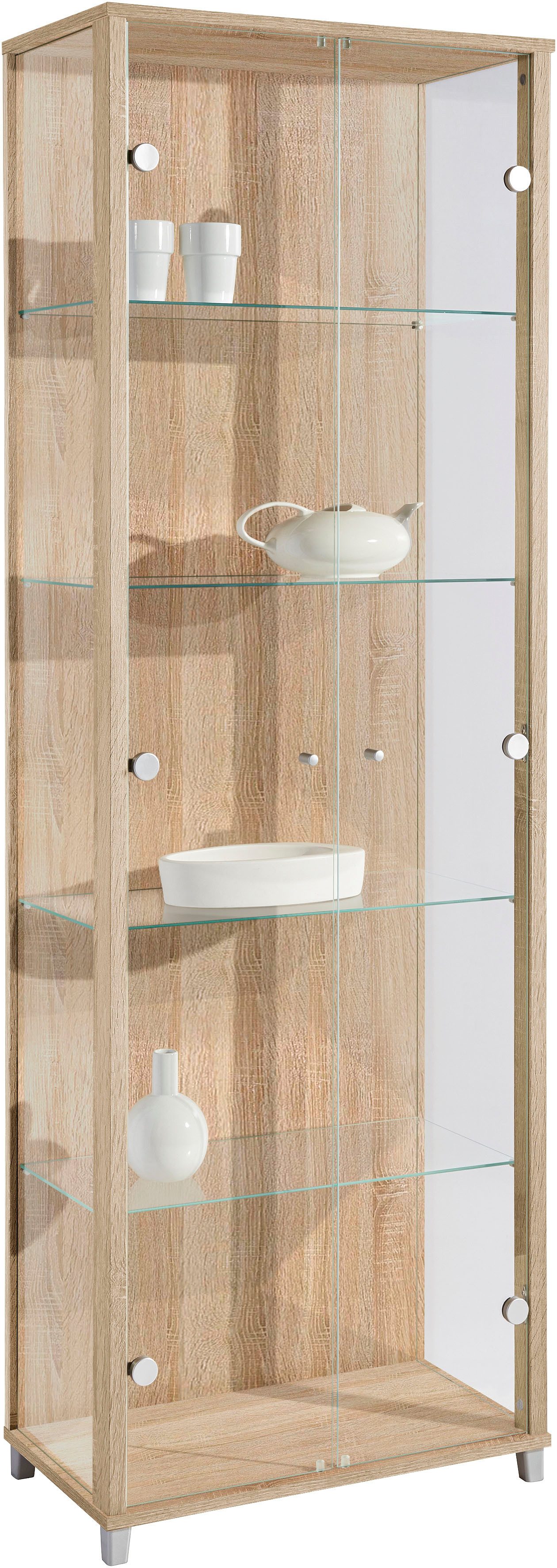 fif möbel Vitrine OPTIMA Standvitrine, Vitrinenschrank, Glasvitrine, Sammlervitrine