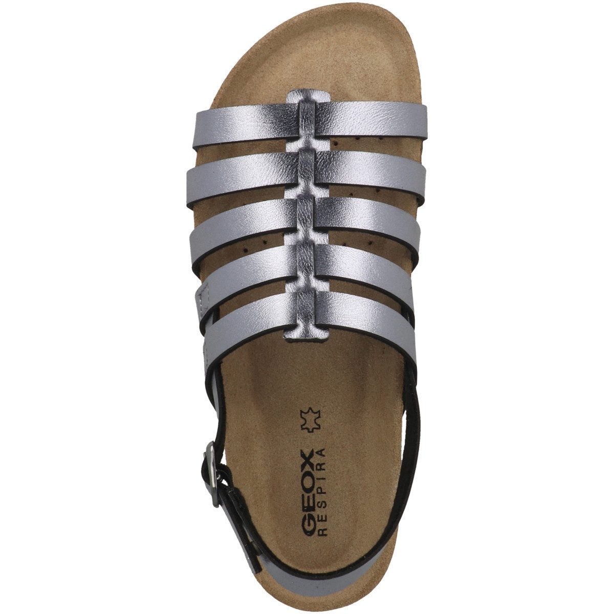 Geox D Brionia F Damen Sandale Sandaletten, Sommerschuhe, Badeschuhe, Riemchen, Schlappen