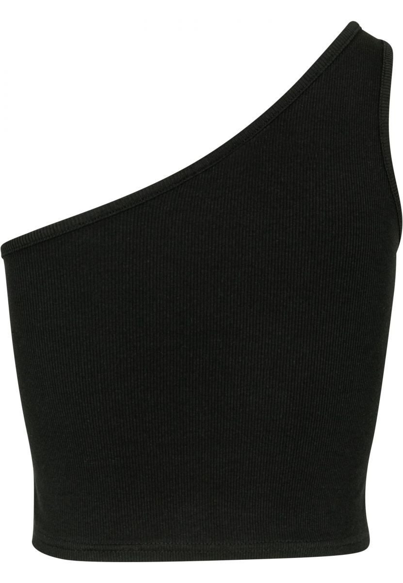 URBAN CLASSICS Tanktop Ladies Cropped Asymmetric Top XS bis 5XL