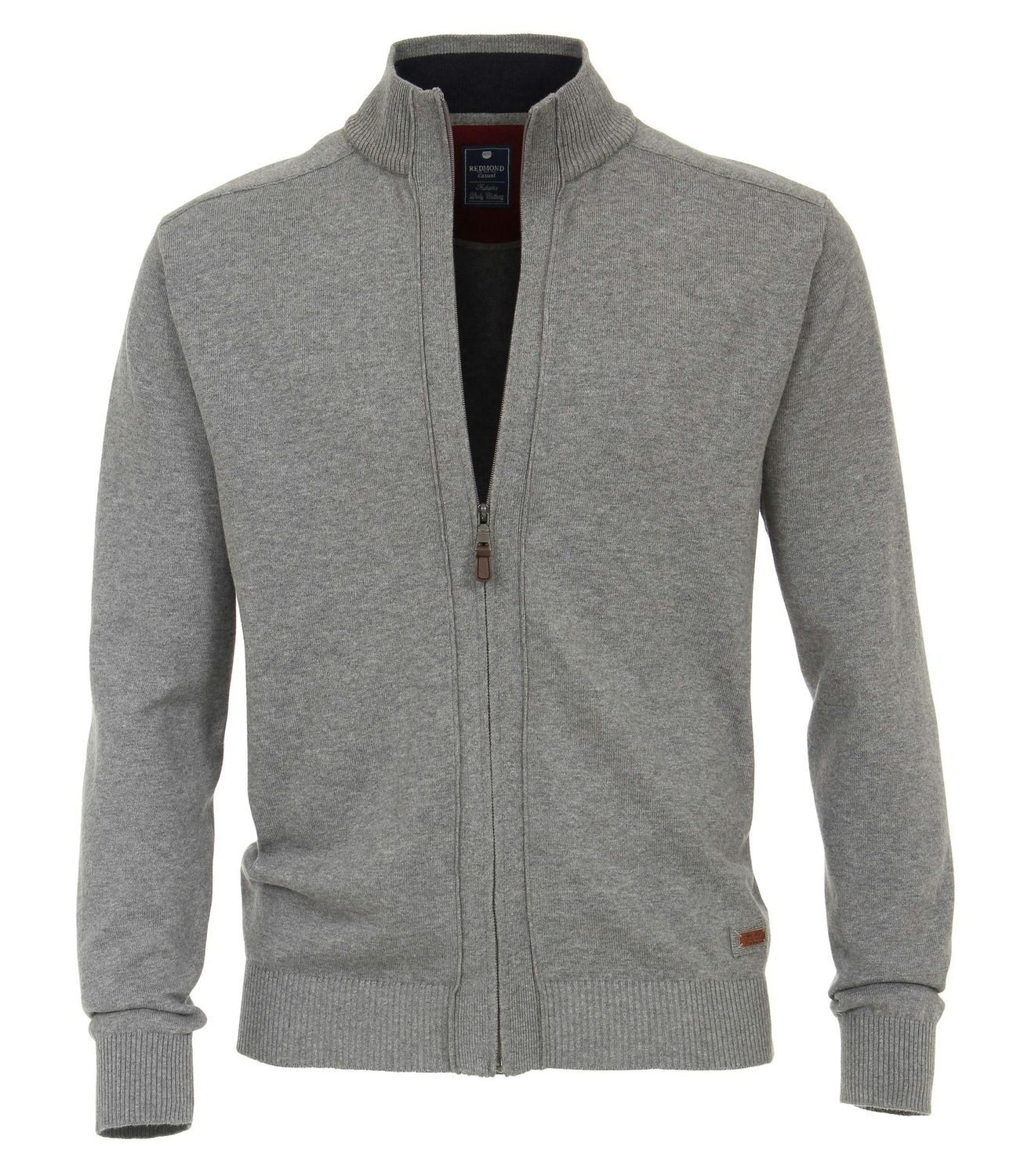 Redmond Strickjacke 681 (1-tlg) mit elastischen Bündchen an Ärmelenden und Saum