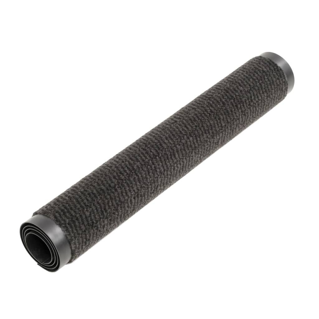 furnicato Fußmatte Schmutzfangmatte 40 x 60 cm Schwarz aus getuftetem Polypropylen, Rechteckig, Rutschfeste Fußmatte, schimmelfest und feuchtigkeitsbeständig – Bild 3 von 5