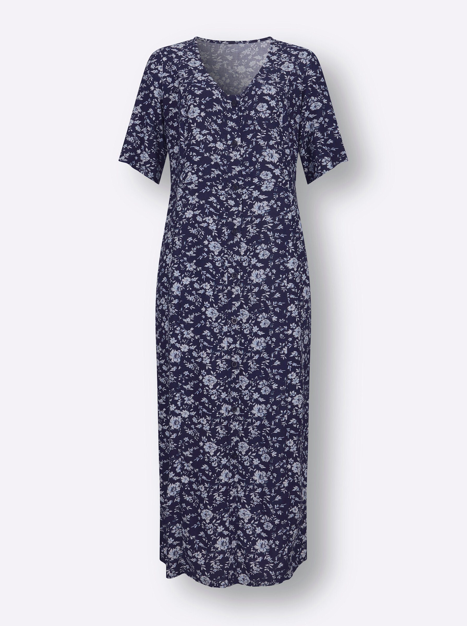 Sieh an! Etuikleid Druck-Kleid Kurzarm