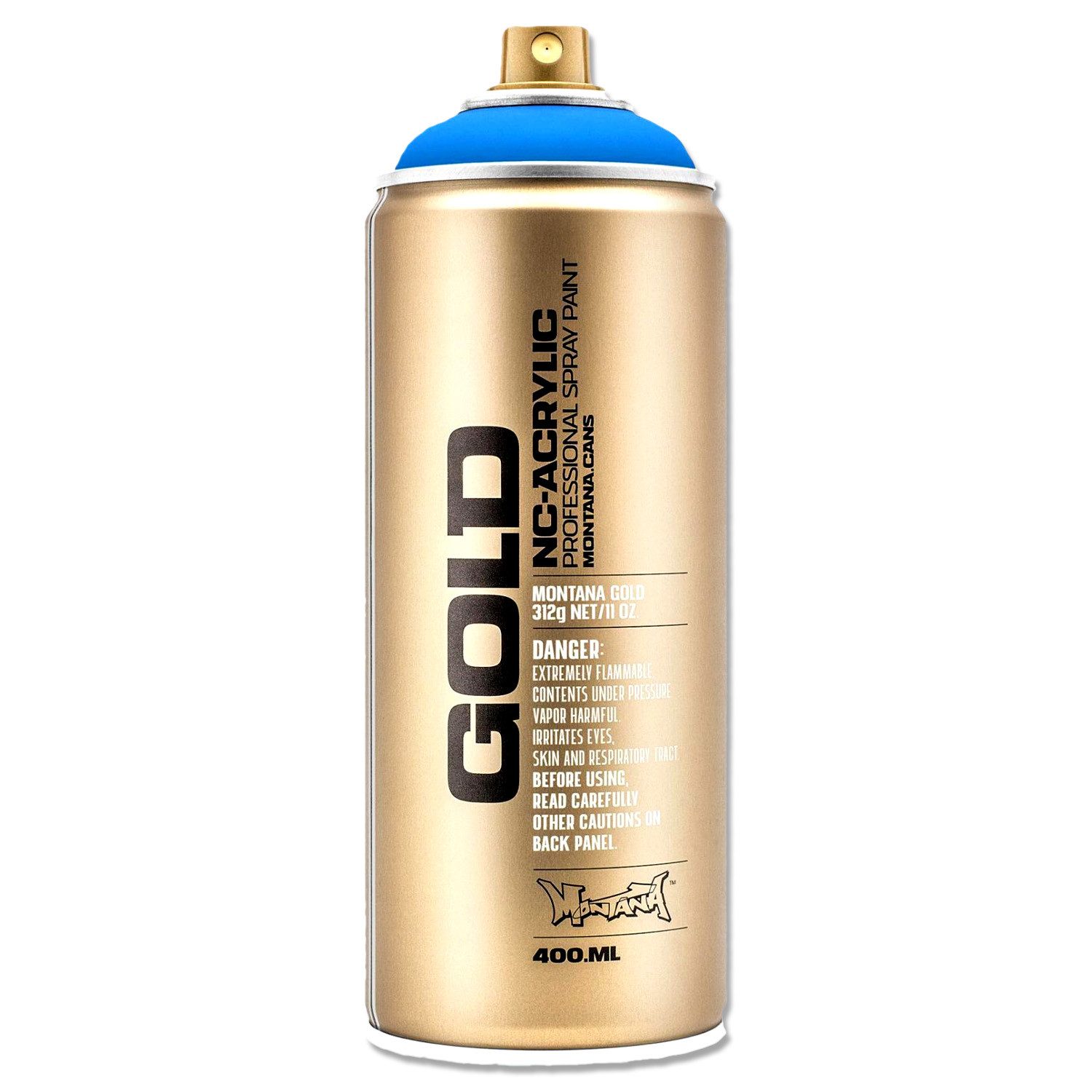 Montana Cans Sprühlack Sprühlack Montana GOLD, Fluoreszierend, Flame Blue, 400ml