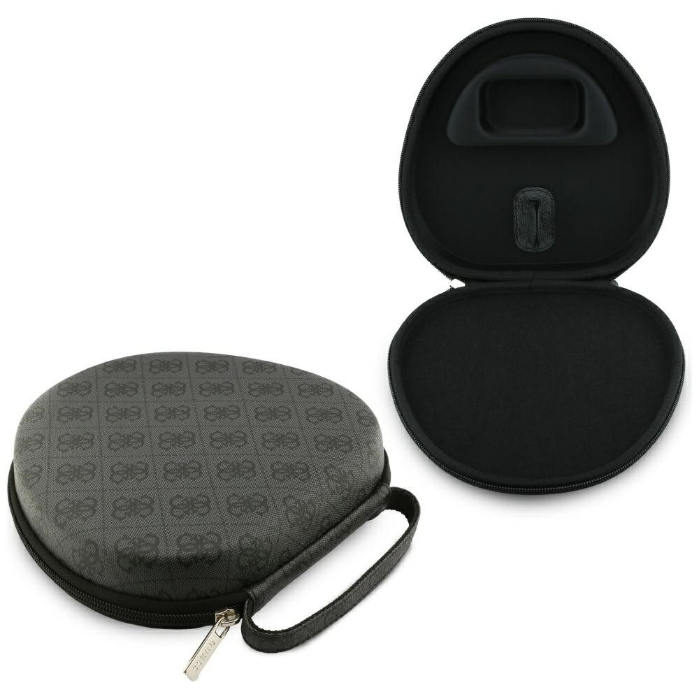Guess Kopfhörer-Schutzhülle Hartschalenetui Aufbewahrungstasche Transportbox, Hartschale, Reißverschluss, Tragegriff, 4G-Muster