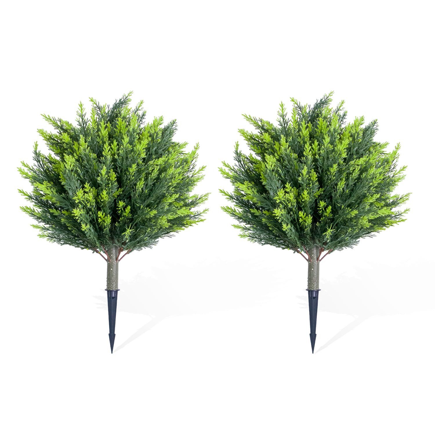Kunstbaum 2/4 PCS Kunstpflanzen mit Erdspieß,künstlicher Baum, GarveeMore, Höhe 60 cm