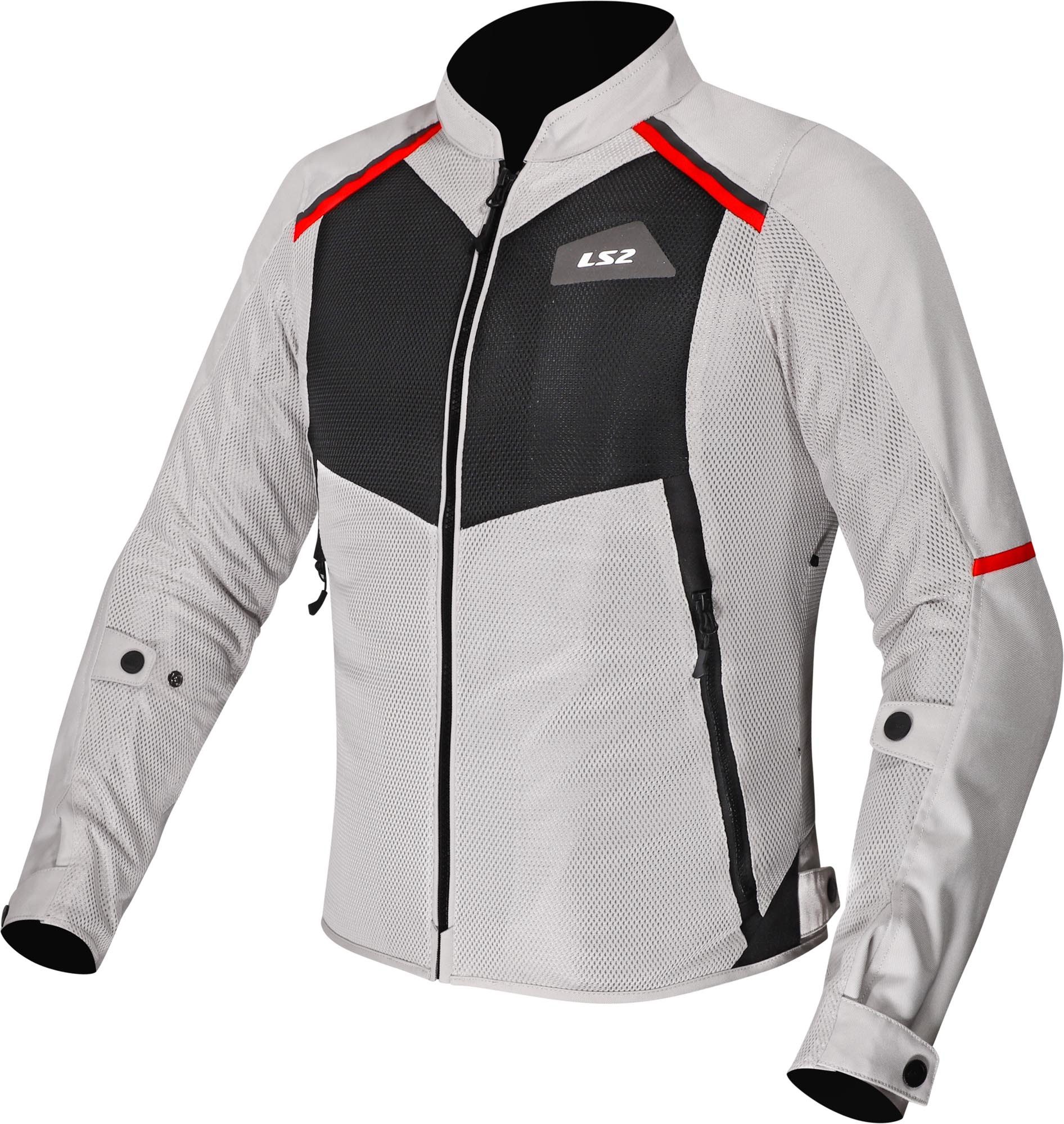 LS2 Motorradjacke Breeze Damen-Motorrad-Textiljacke Ellenbogenprotektoren enthalten,Schulterprotektoren enthalten