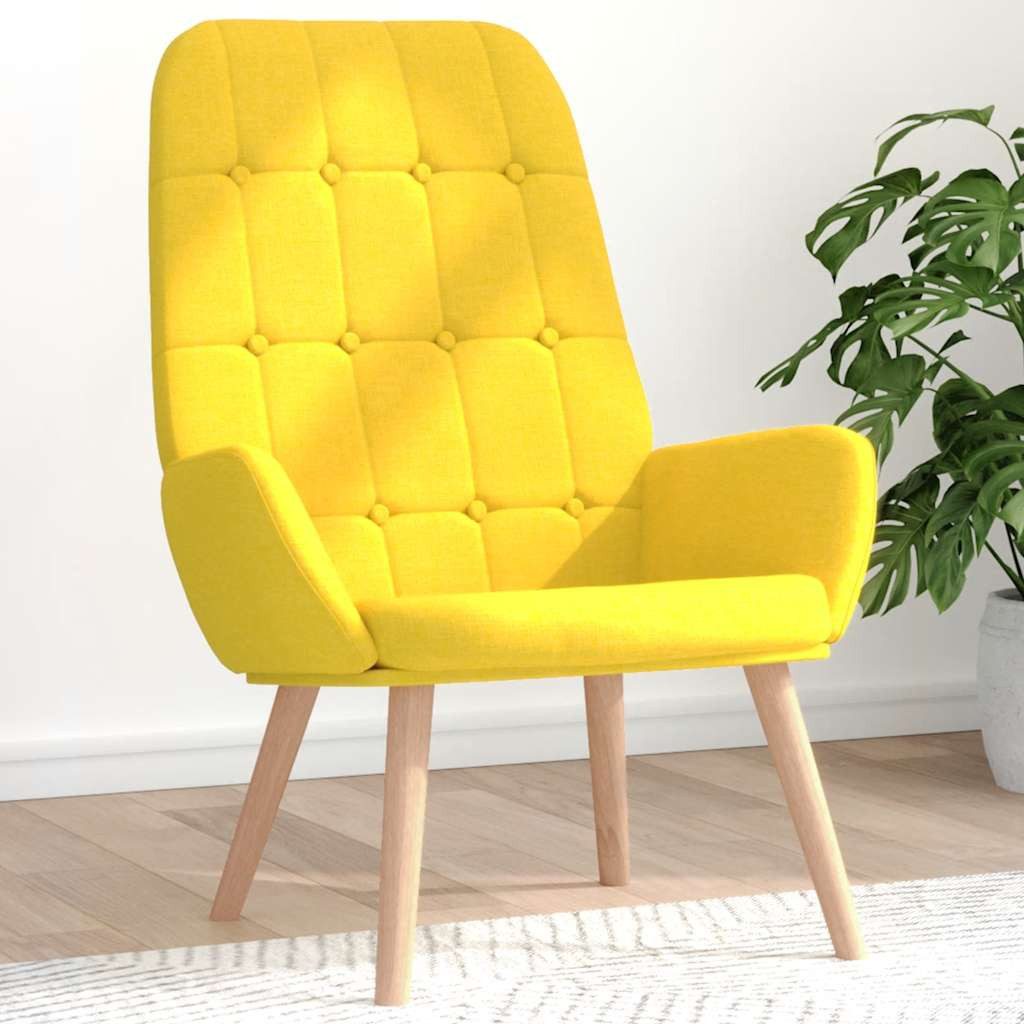vidaXL Sessel Relaxsessel Hellgelber Stoff (1-St) günstig online kaufen