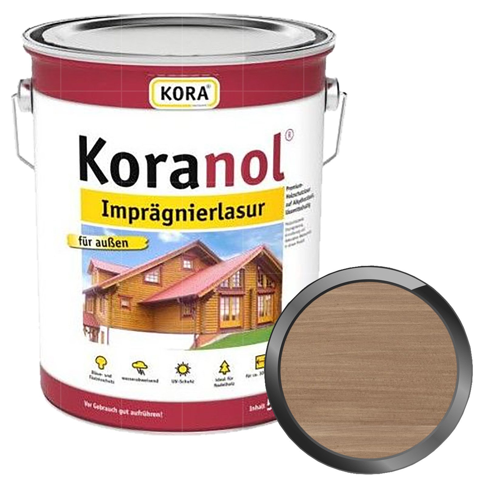 KORA Holzgrundierung KORANOL IMPRÄGNIERLASUR - 5 LTR