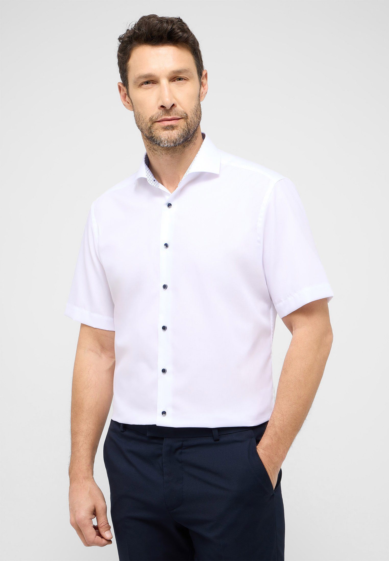 Eterna Kurzarmhemd MODERN FIT NON IRON günstig online kaufen