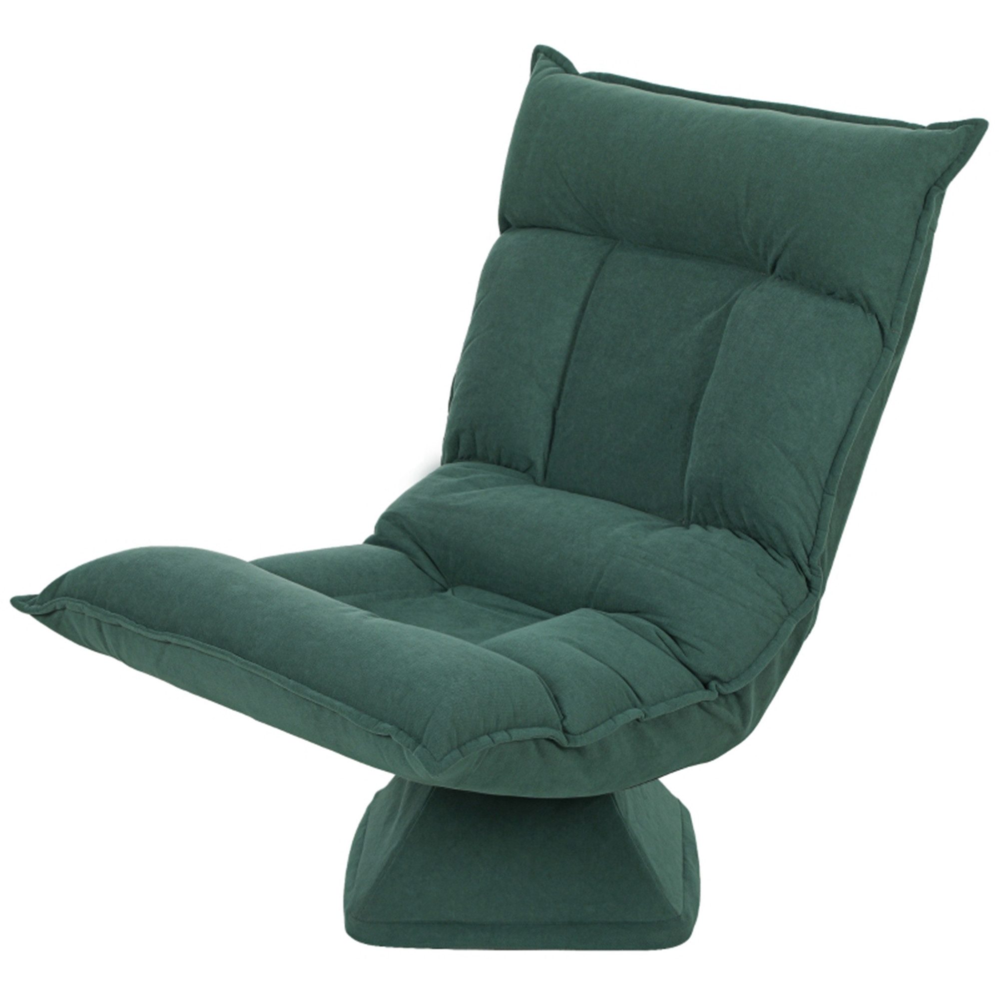 MC Star Bodenkissen Bodenstuhl 360° Drehbar Bodensessel mit 5-Fach Verstellbarer, Klappbares Bodensofa Meditationsstuhl Gepolstert Lazy Sofa