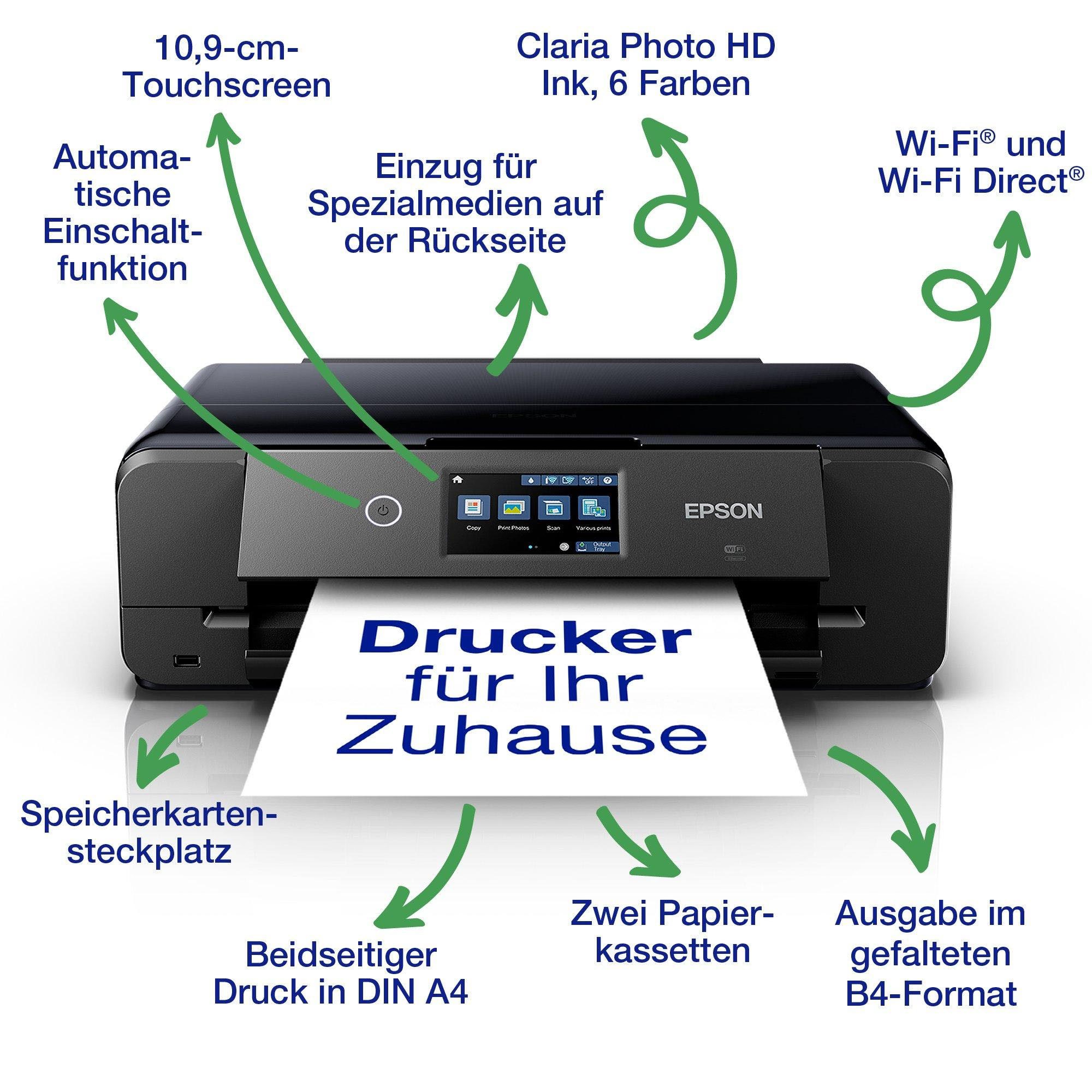 Epson Expression Photo XP-980XP-980 Multifunktionsdrucker, (WLAN (Wi-Fi), LAN (Ethernet), Wi-Fi Direct)