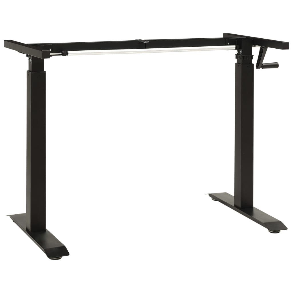 DOTMALL Tischgestell Schreibtisch-Gestell, (1-St), Manuell höhenverstellbares,Handkurbel Schwarz
