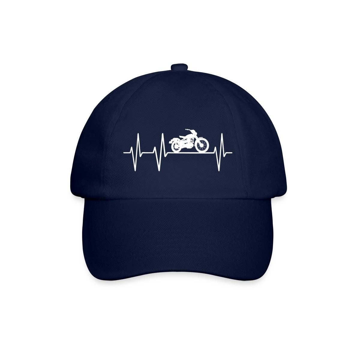 Baseball Cap Motorrad Herzschlag Baseballkappe