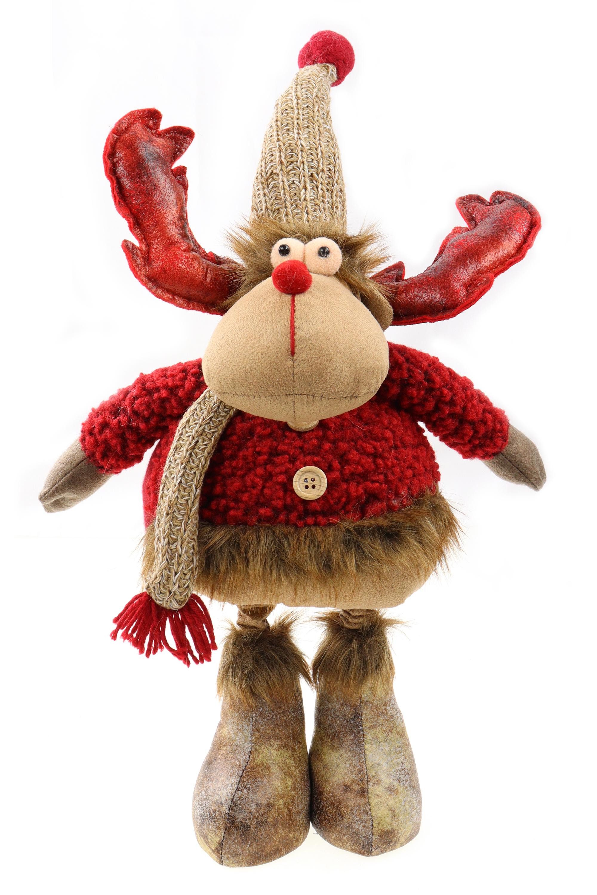 ELLUG Weihnachtsfigur Verstellbarer Stoff-Elch – Weihnachtsdeko - 50-72cm, günstig online kaufen