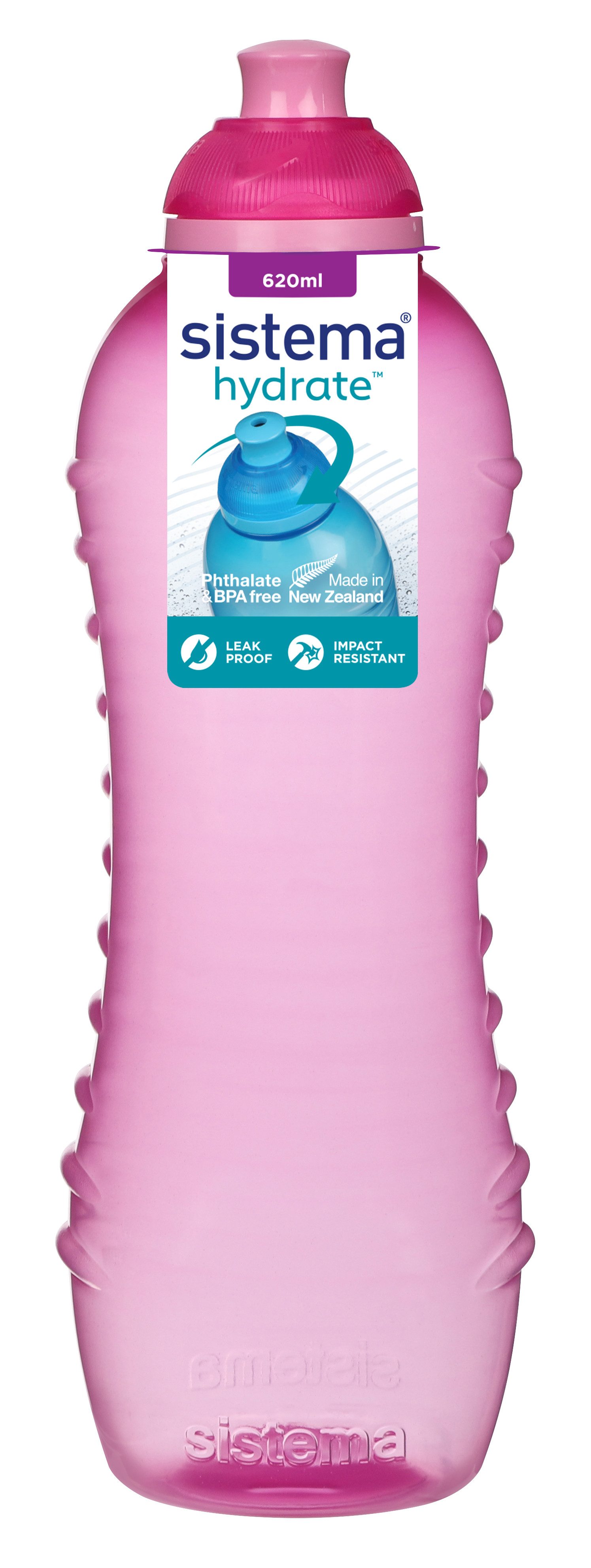 sistema Trinkflasche Sistema 620ml Twist `N` Sip Squeeze Bottle - Misty Purple