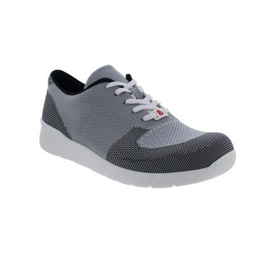 BERKEMANN Linus Sneaker, mövengrau, Comfort Knit, Wechselfußbett, Weite H 5902- Schnürschuh