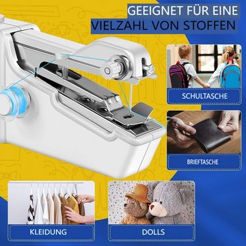 FELIXLEO Nähmaschine Elektrische Handnähmaschine Anfänger, Tragbare Mini Nähmaschine Kleine