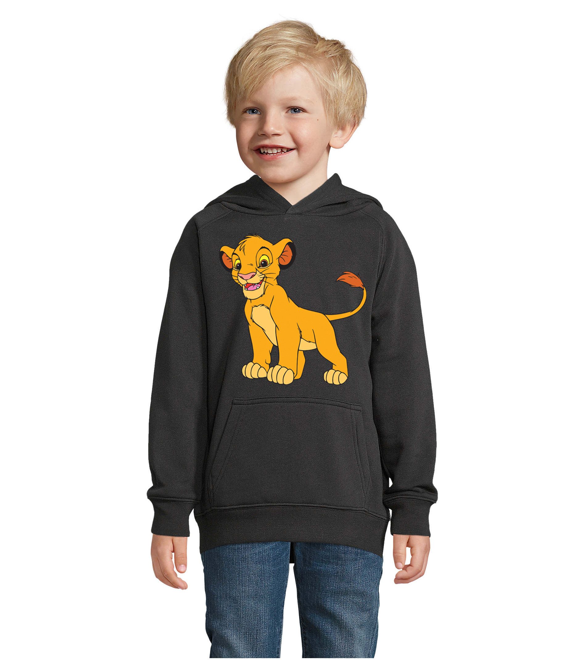 Blondie & Brownie Hoodie Simba – Kuscheliger Kinder Pullover, Der König der Löwen Design mit Kapuze