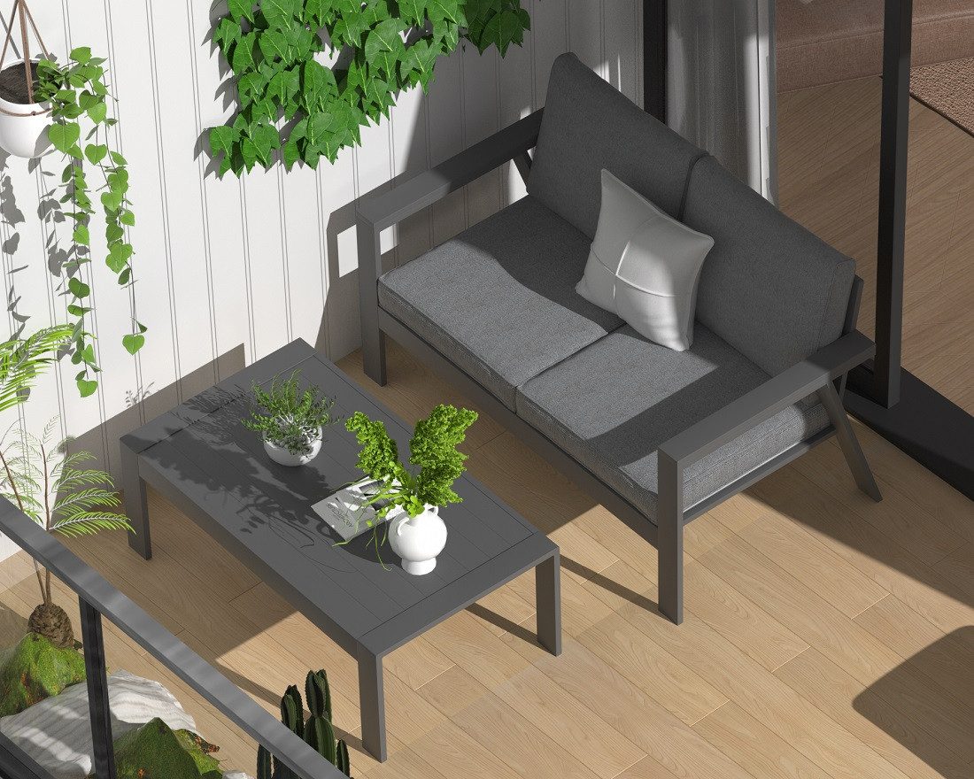 MeXo Gartenlounge-Set Balkonmöbel Set Balkonlounge für günstig online kaufen