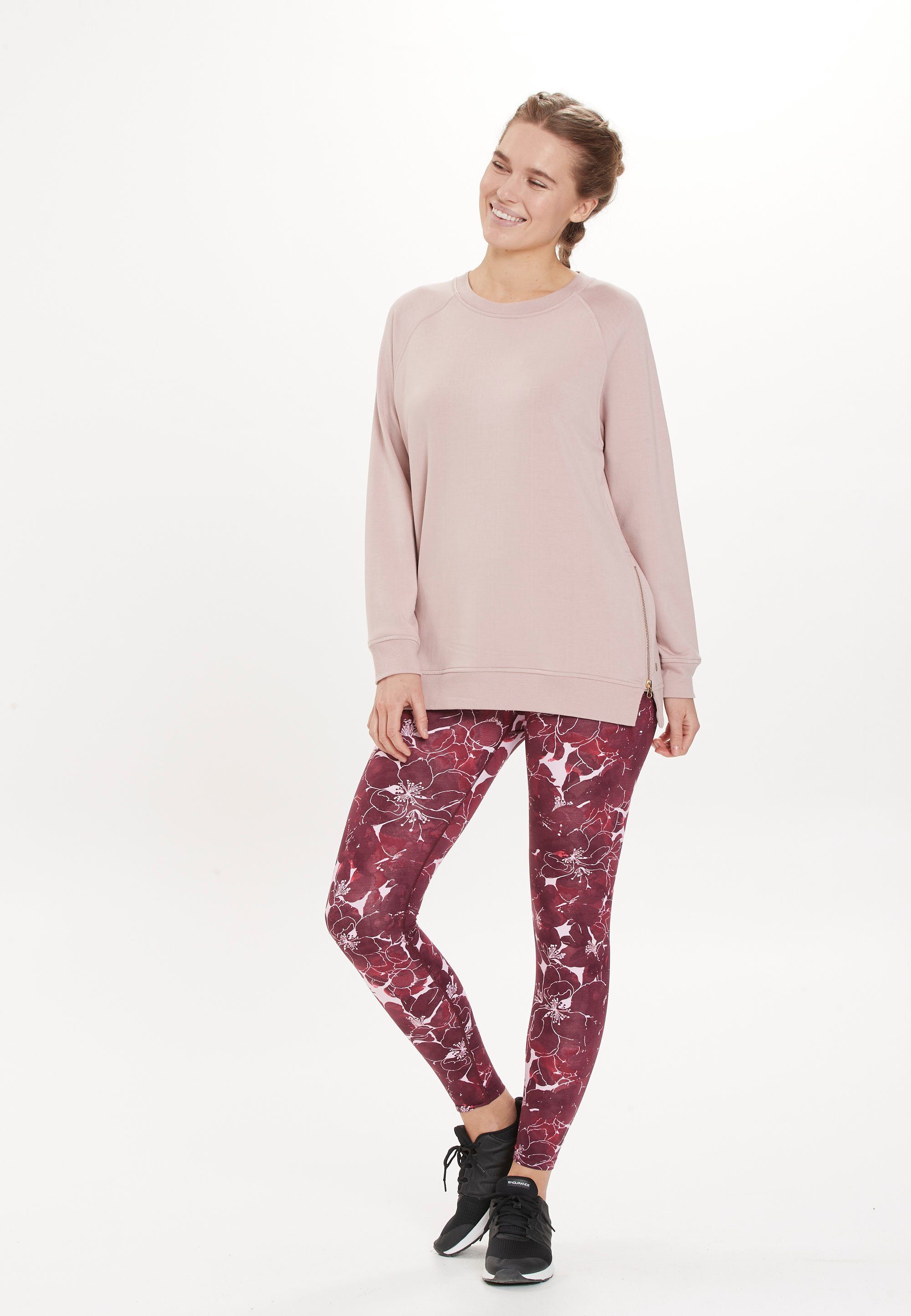 Sweatshirt mauve extra ATHLECIA hohem mit Viskoseanteil RIZZY