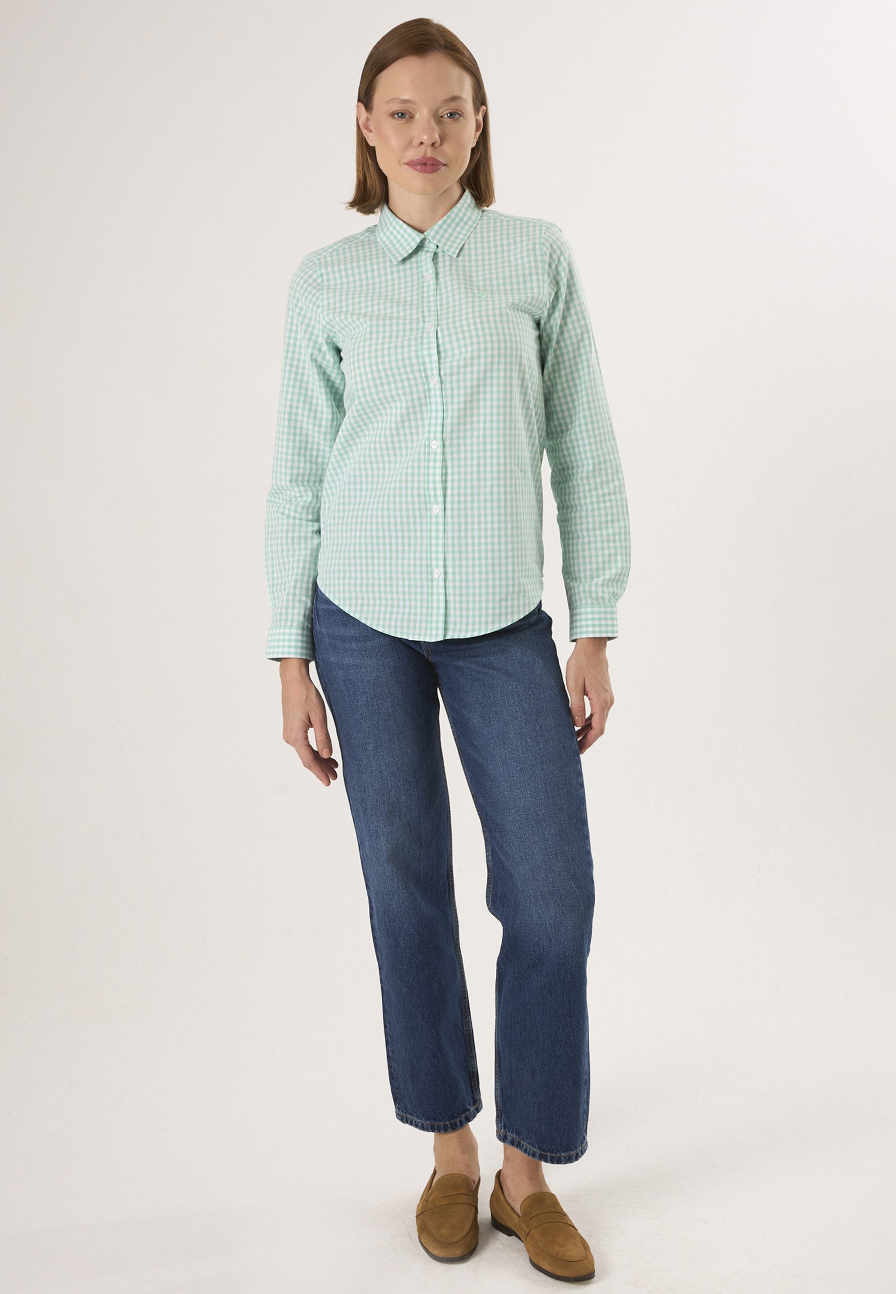 Felix Hardy Hemdbluse Kariertes Langarmhemd