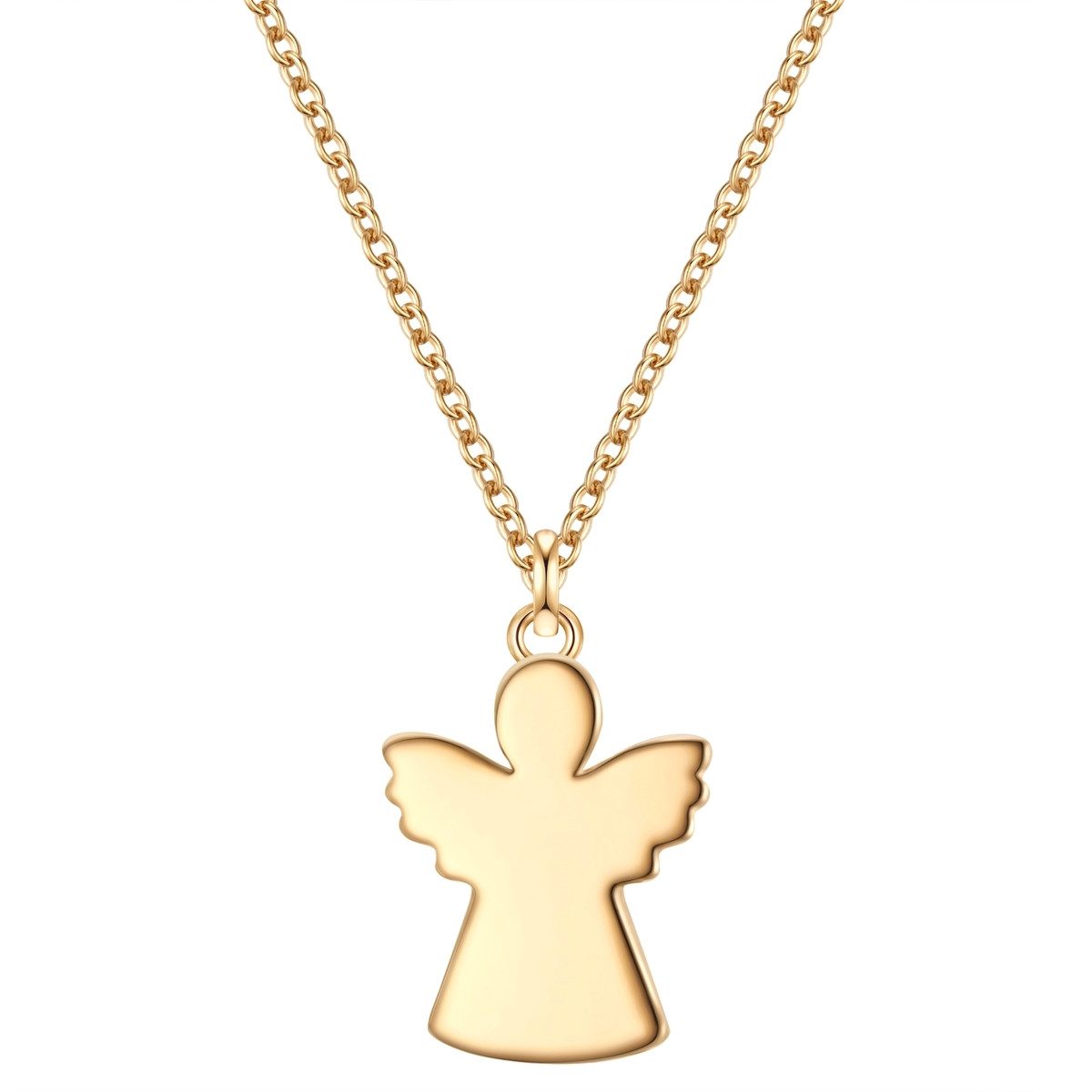 Silberkette Engel gelbgold