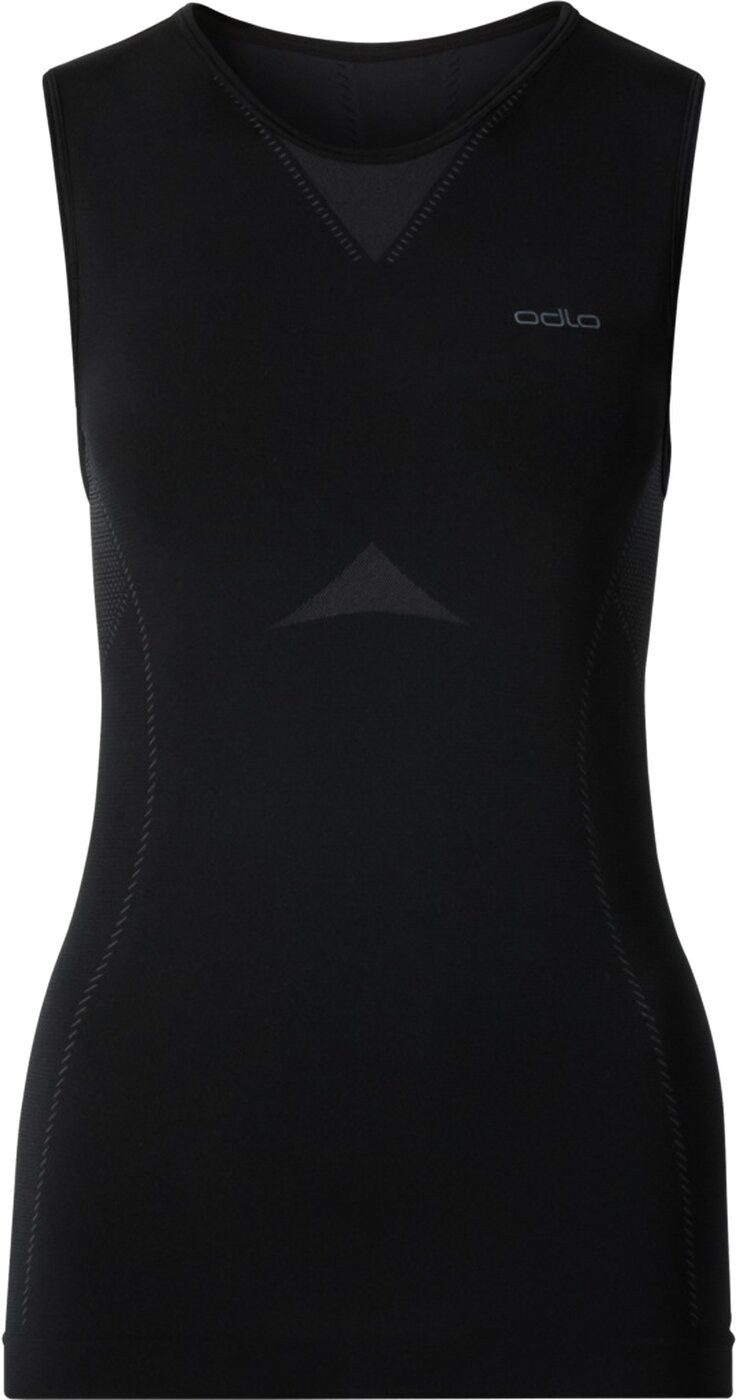 Odlo Funktionshemd SUW TOP CREW NECK SINGLET PERF BLACK - ODLO GRAPHITE GR