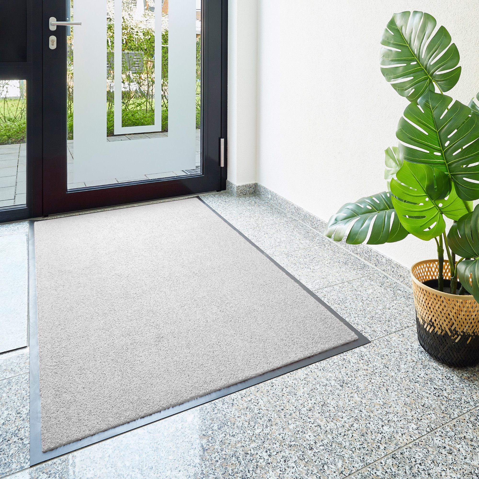 OTTO home Fußmatte Emil, Made in Netherlands, rechteckig, Höhe: 6 mm, Schmutzfangmatte, Uni Farben, rutschhemmend, waschbar (Handwäsche)