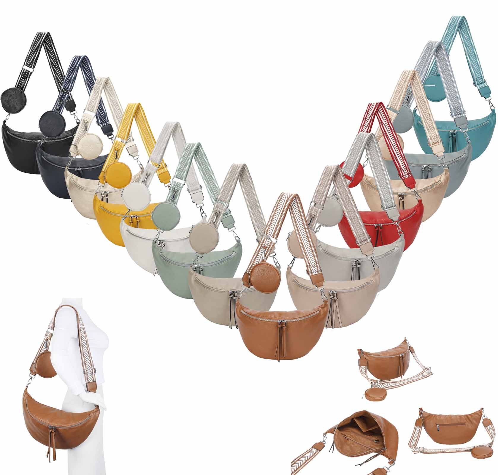 ITALYSHOP24 Schultertasche Damen XXL Tasche CrossBody günstig online kaufen