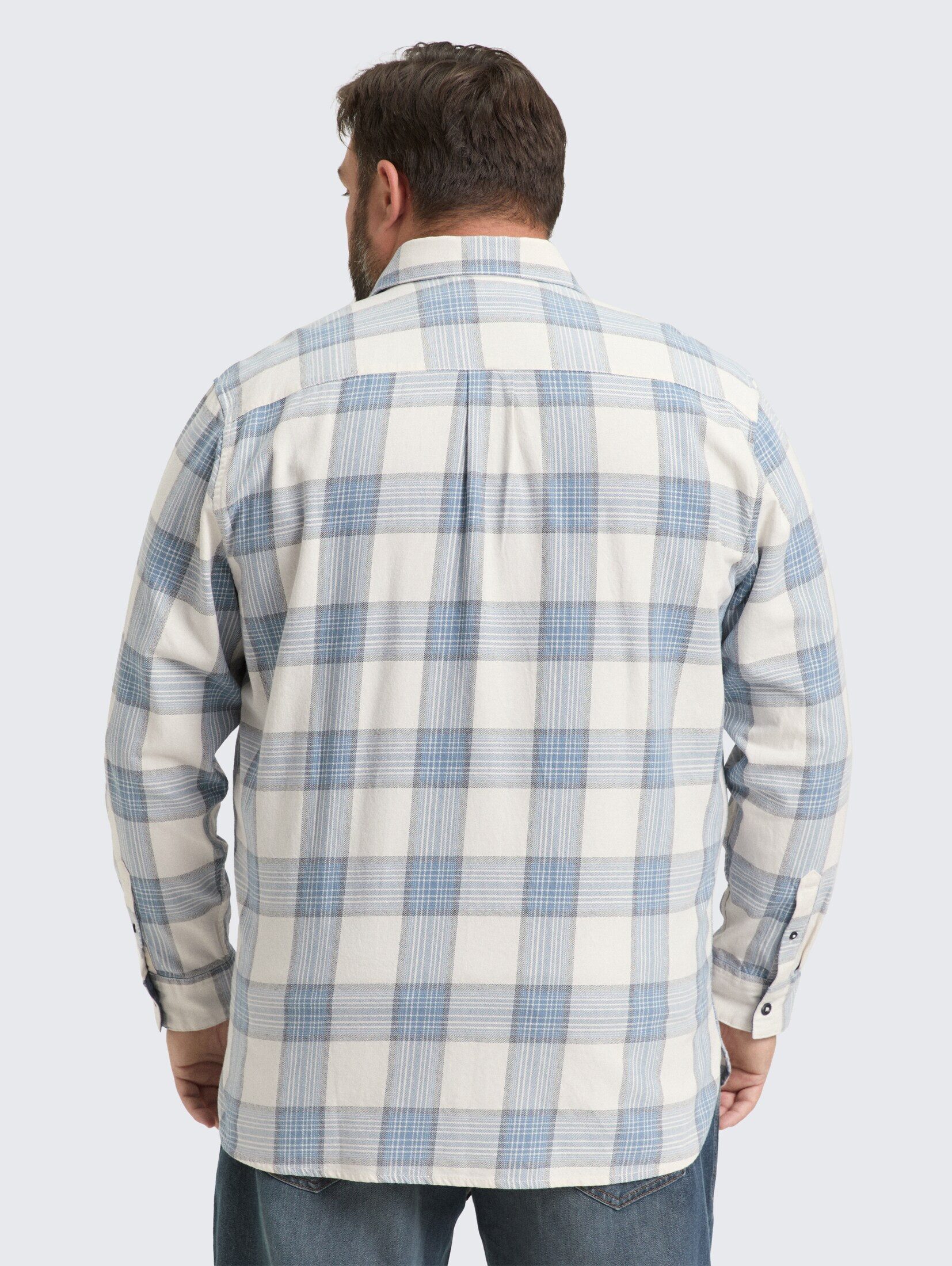 TOM TAILOR PLUS Langarmhemd Blusen & Shirts Plus Size - Hemd mit Karomuster