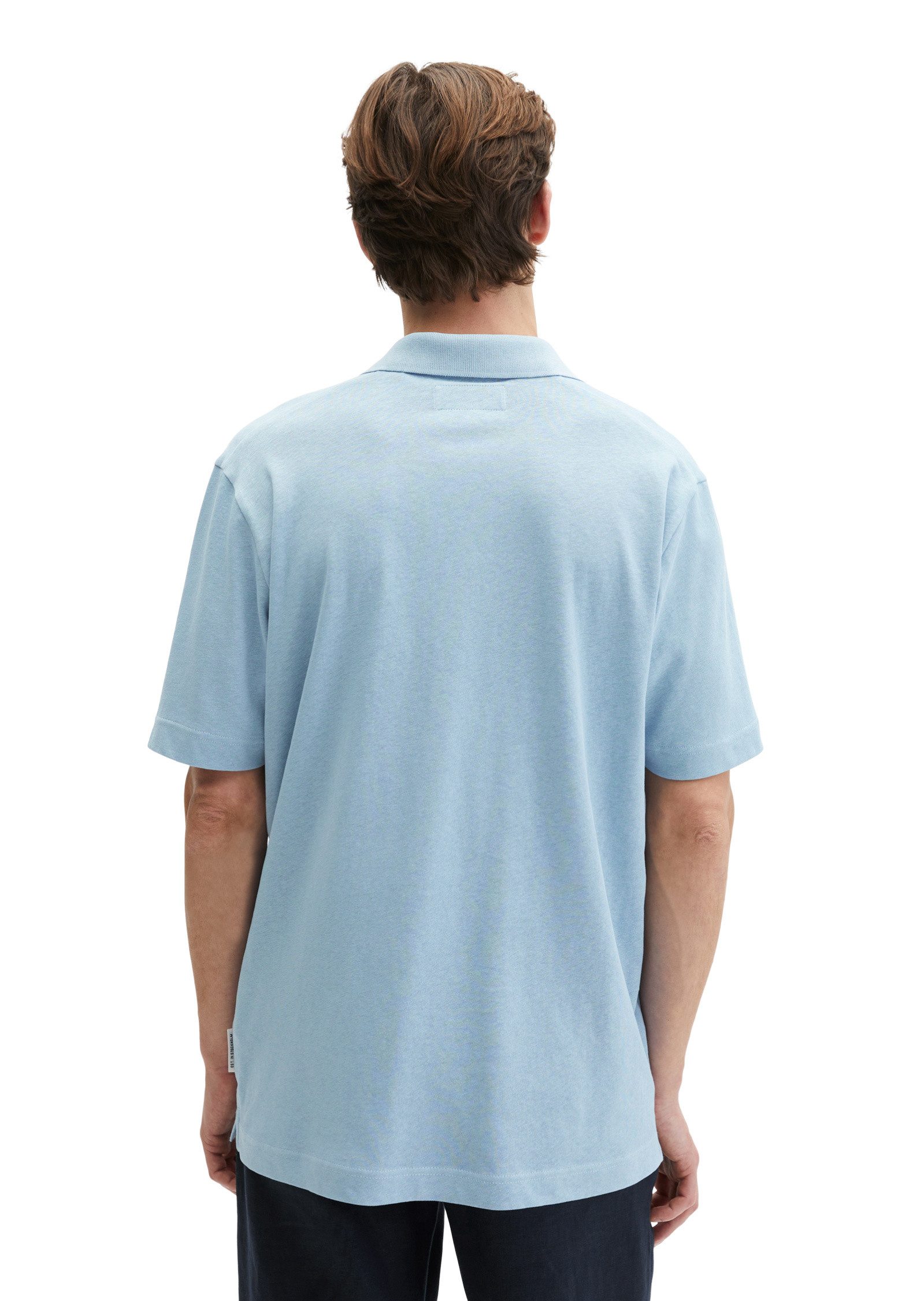Marc O'Polo Poloshirt aus Baumwoll-Leinen-Mix