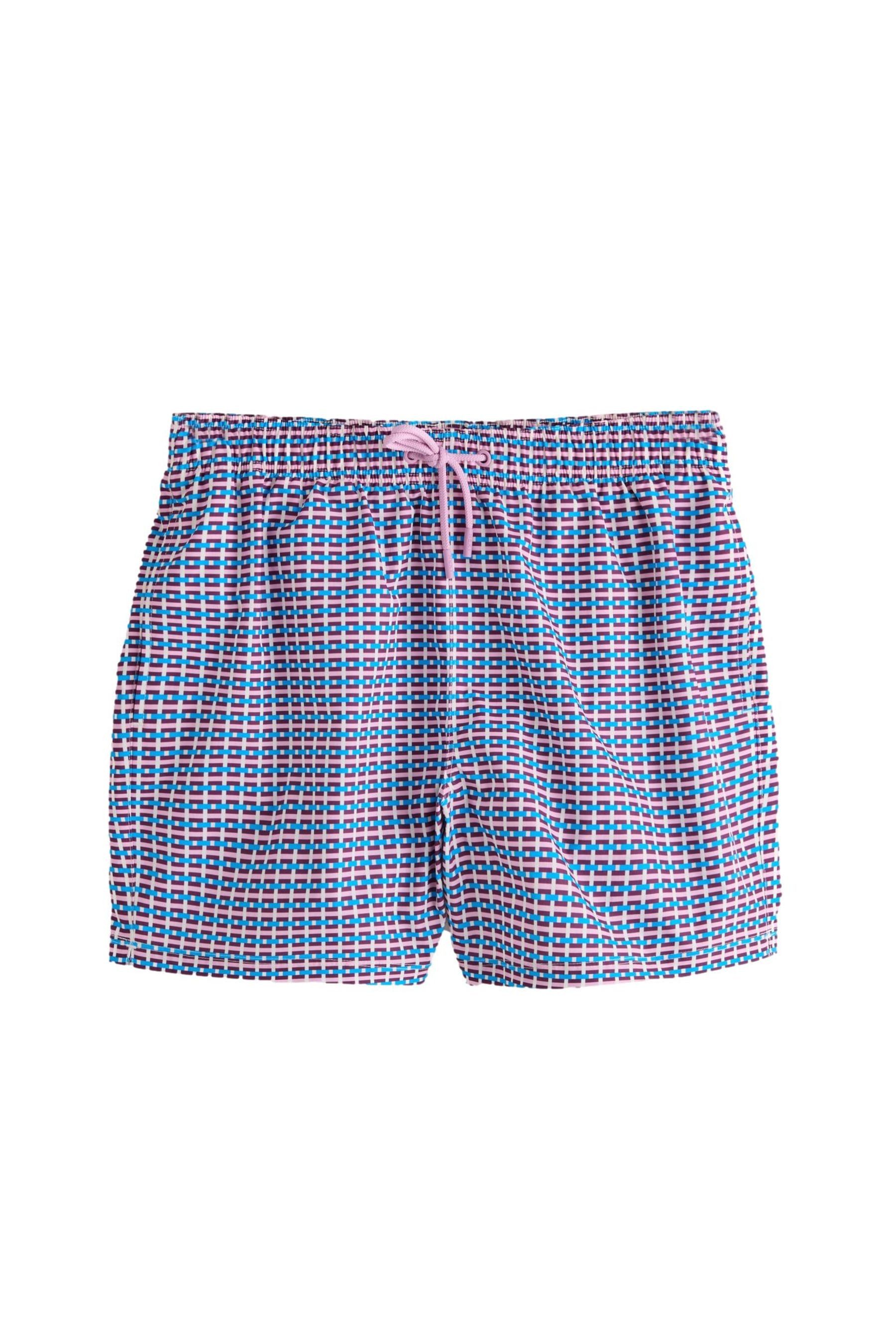 Badeshorts Badeshorts mit Geo-Print, 4 Zoll