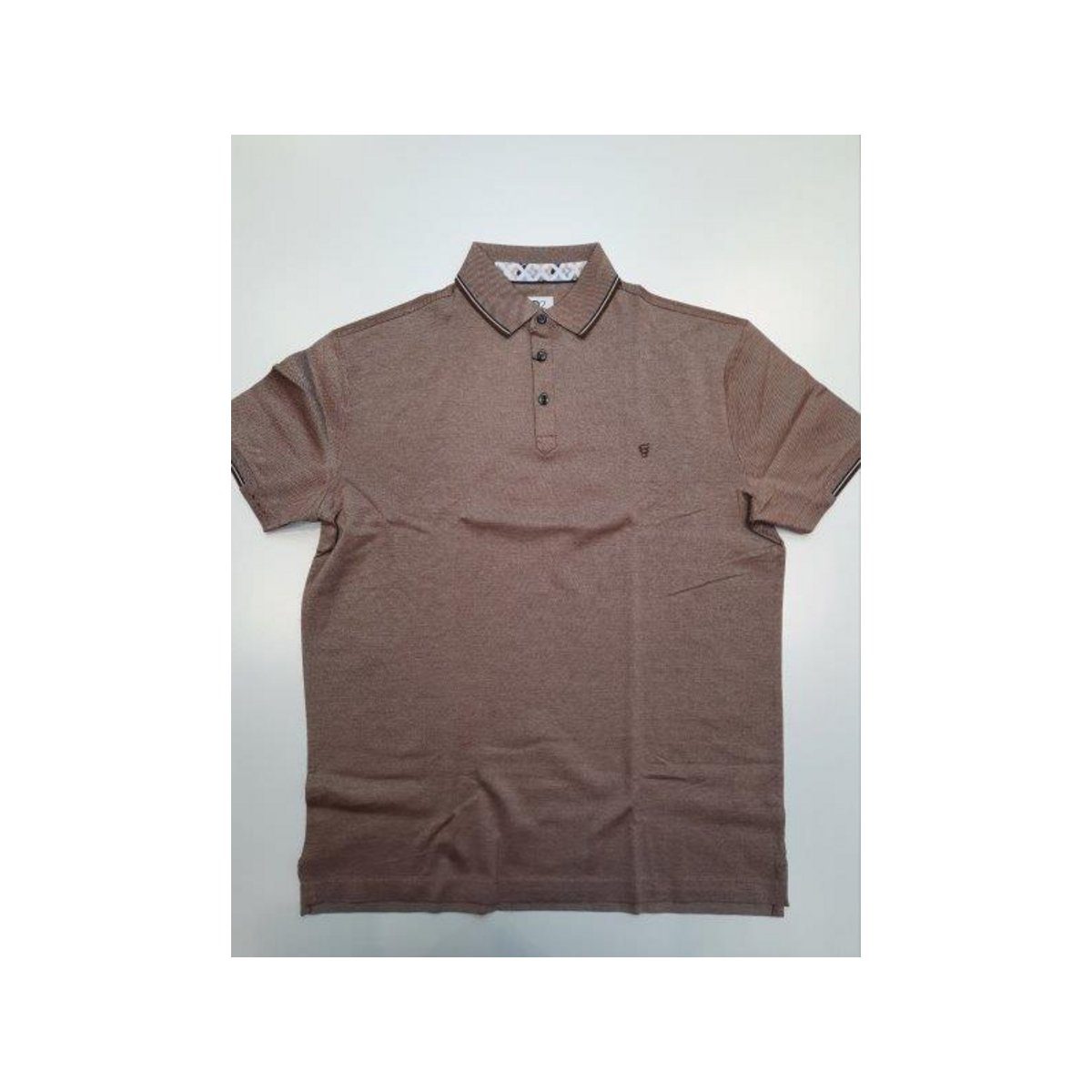 R2 Amsterdam Poloshirt braun (1-tlg)