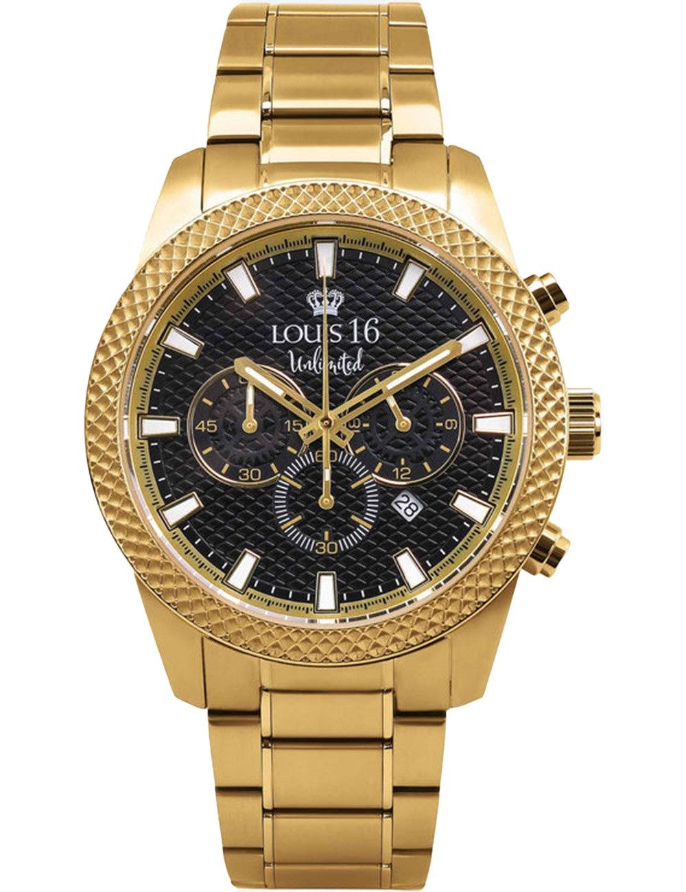 Quarzuhr Louis XVI LXVI3300 Herrenuhr Mirage Chrono Unlimited 43mm 5ATM Louis XVI LXVI3300 Herrenuhr Mirage Chrono Unlimited 43mm 5ATM