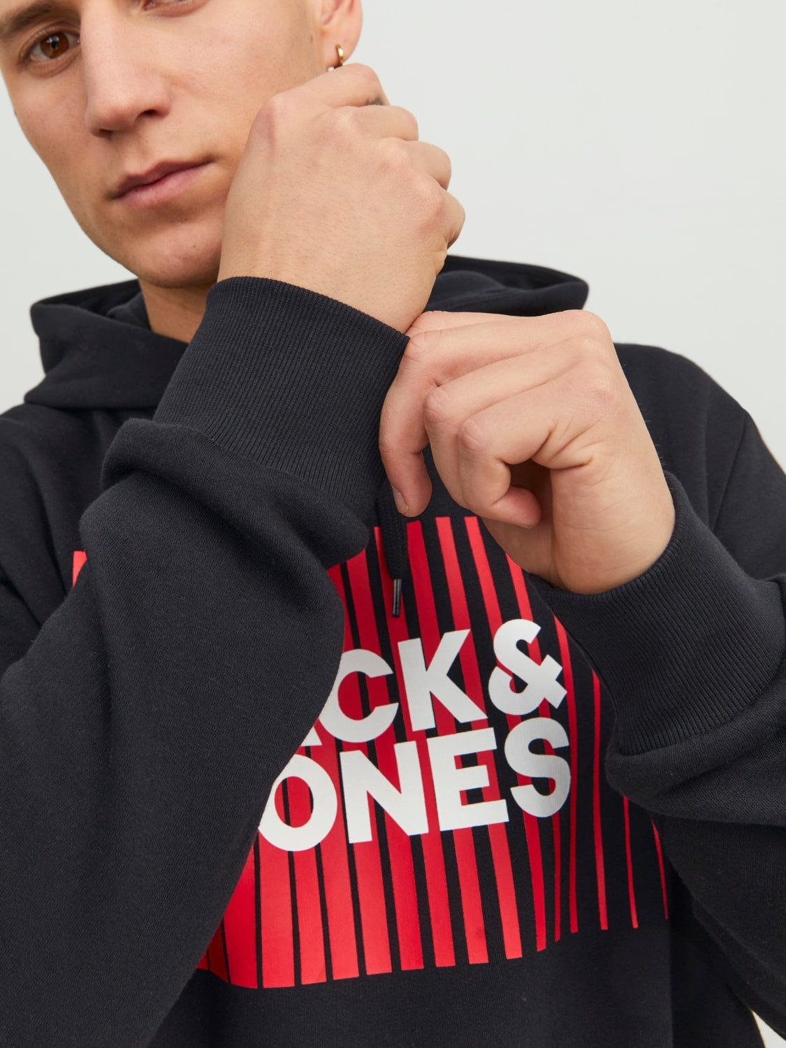 Jack & Jones Hoodie CORP (1-tlg) Hoodie mit Kapuze und Känguru-Tasche