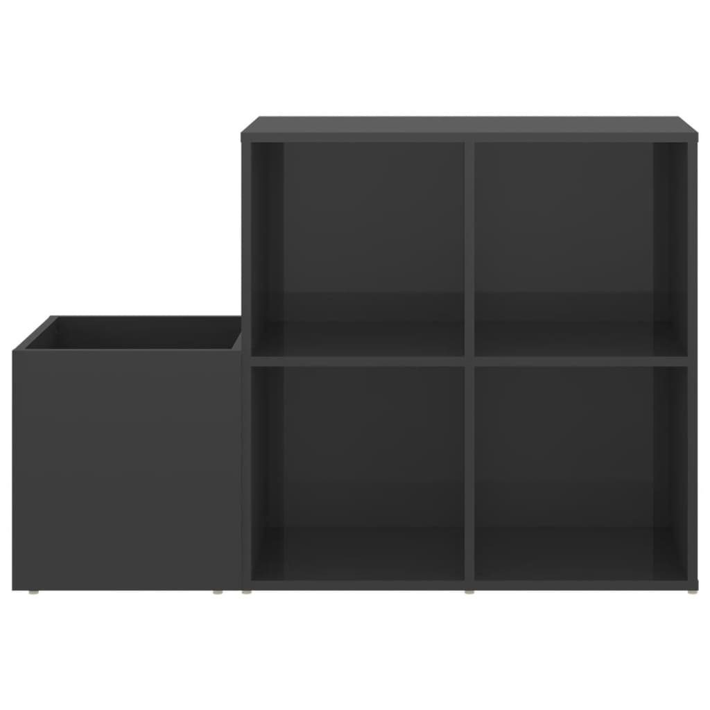 Hochglanz-Grau cm, 3008158, Regalwürfel 105x35,5x70 LxBxH: in möbelando
