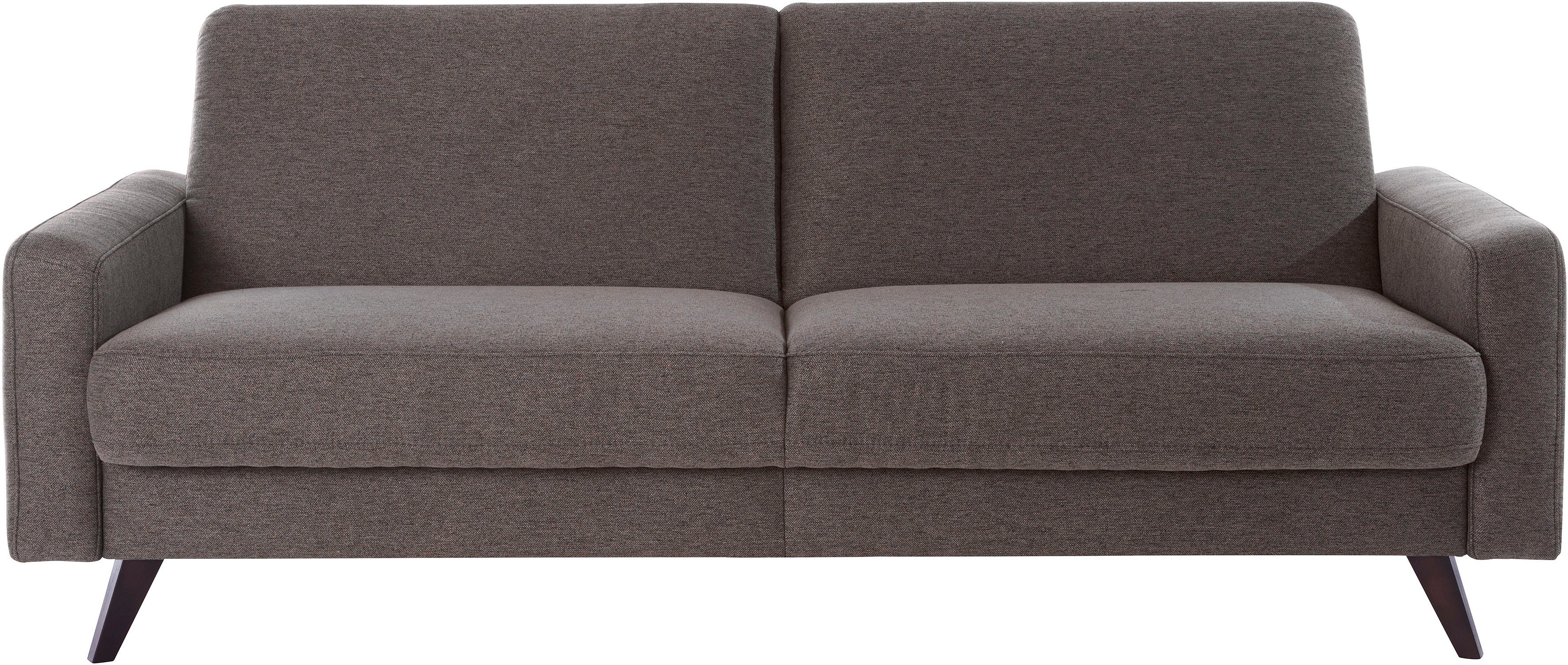 exxpo - sofa fashion 3-Sitzer Samso, elegant und bequem, toller Sitzkomfort, Schlafsofa, Kippcouch, inklusive Bettfunktion und Bettkasten, Komfortsitzhöhe 49cm