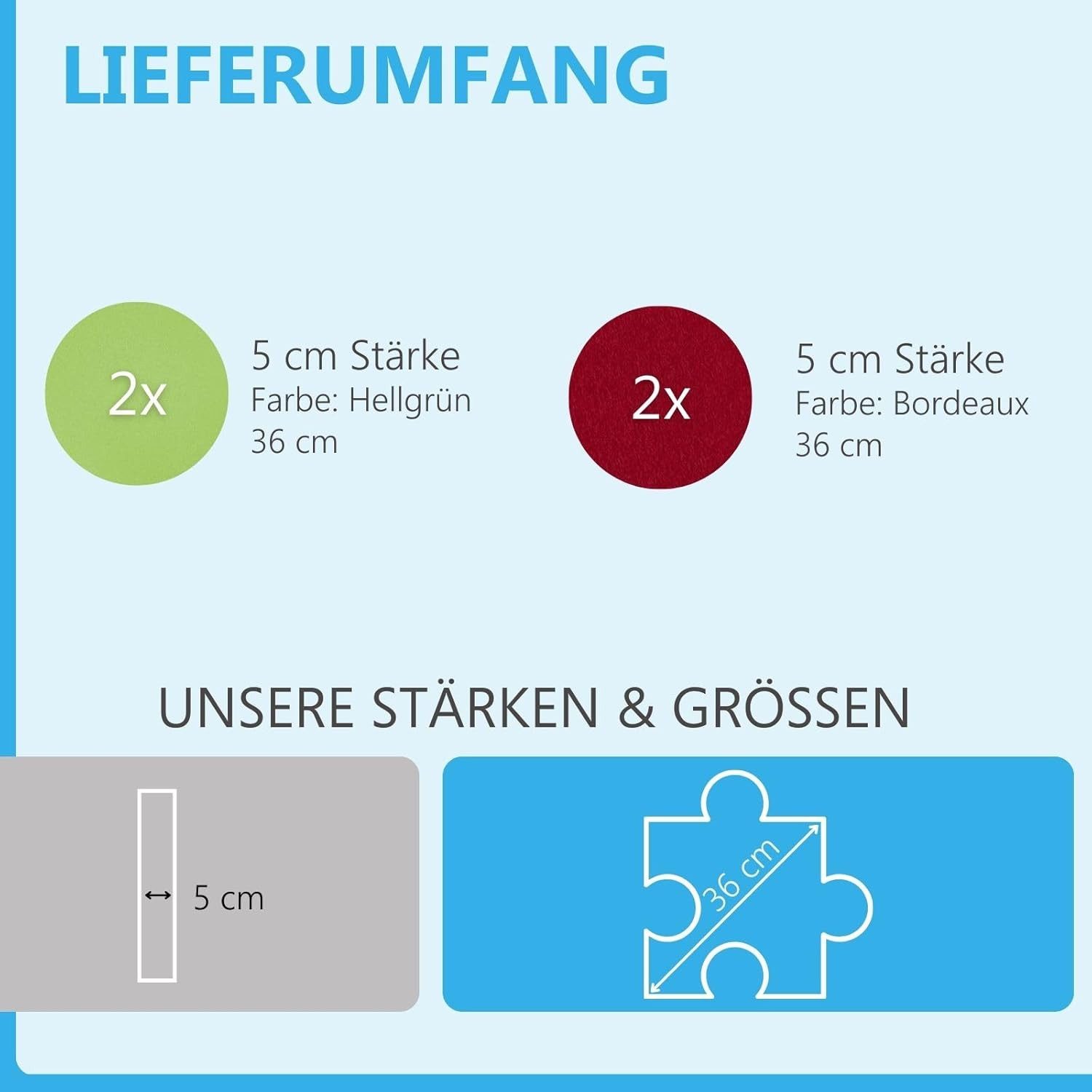 platino24 Akustikplatte Schallabsorber-Set PUZZLE aus Basotect günstig online kaufen