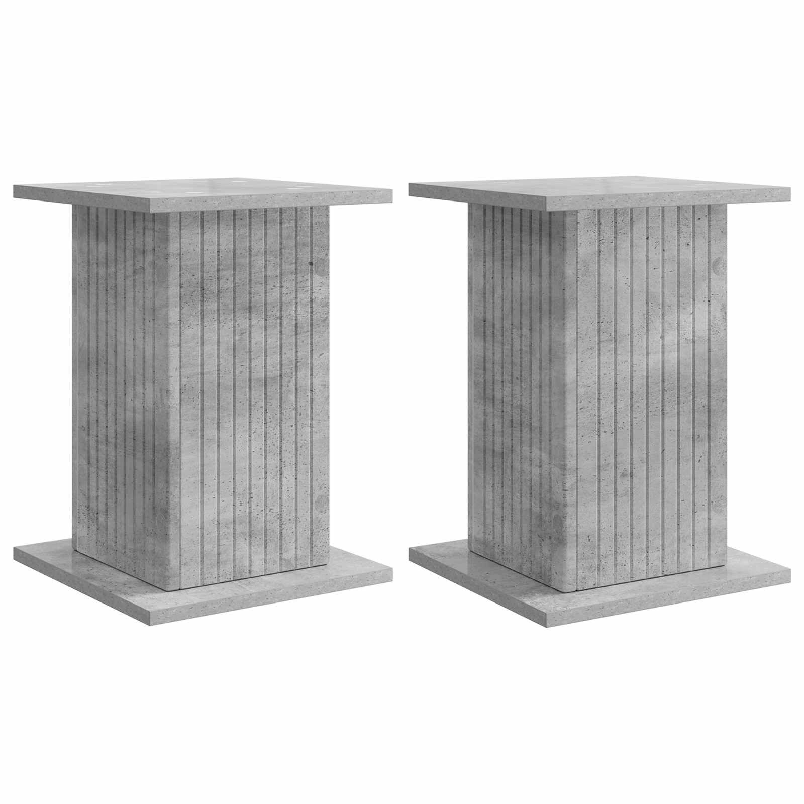 vidaXL Blumenständer Pflanzenständer 2 stk. Betongrau 30,5 x 30 x 43 cm (2 St)