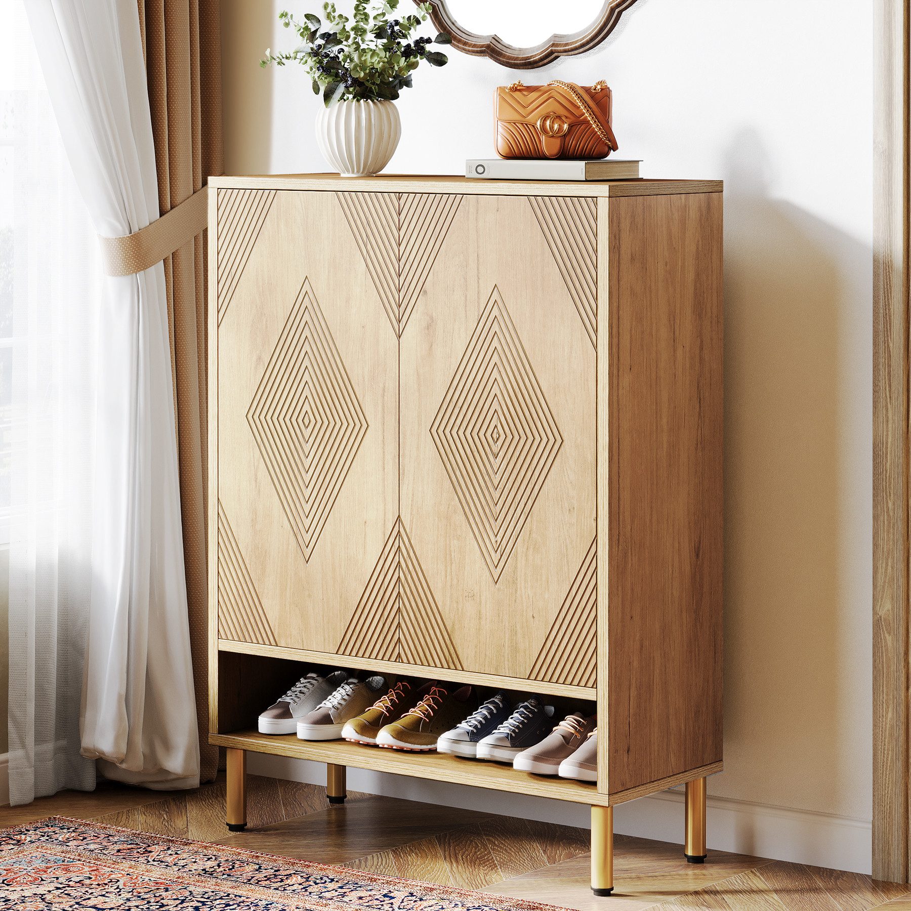 Tribesigns Schuhschrank 6-stöckig Schuhregal für 25 Paar schuhe Regal für E günstig online kaufen