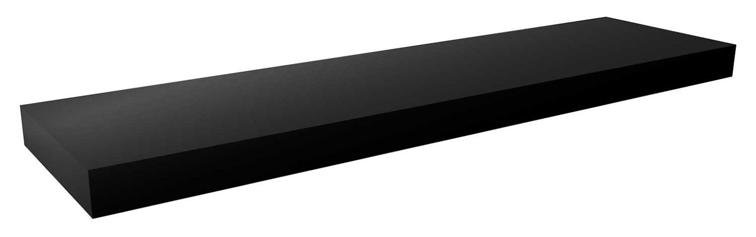 Feldmann-Wohnen Wandregal Andrea, 1-tlg., 80x26x5cm schwarz günstig online kaufen
