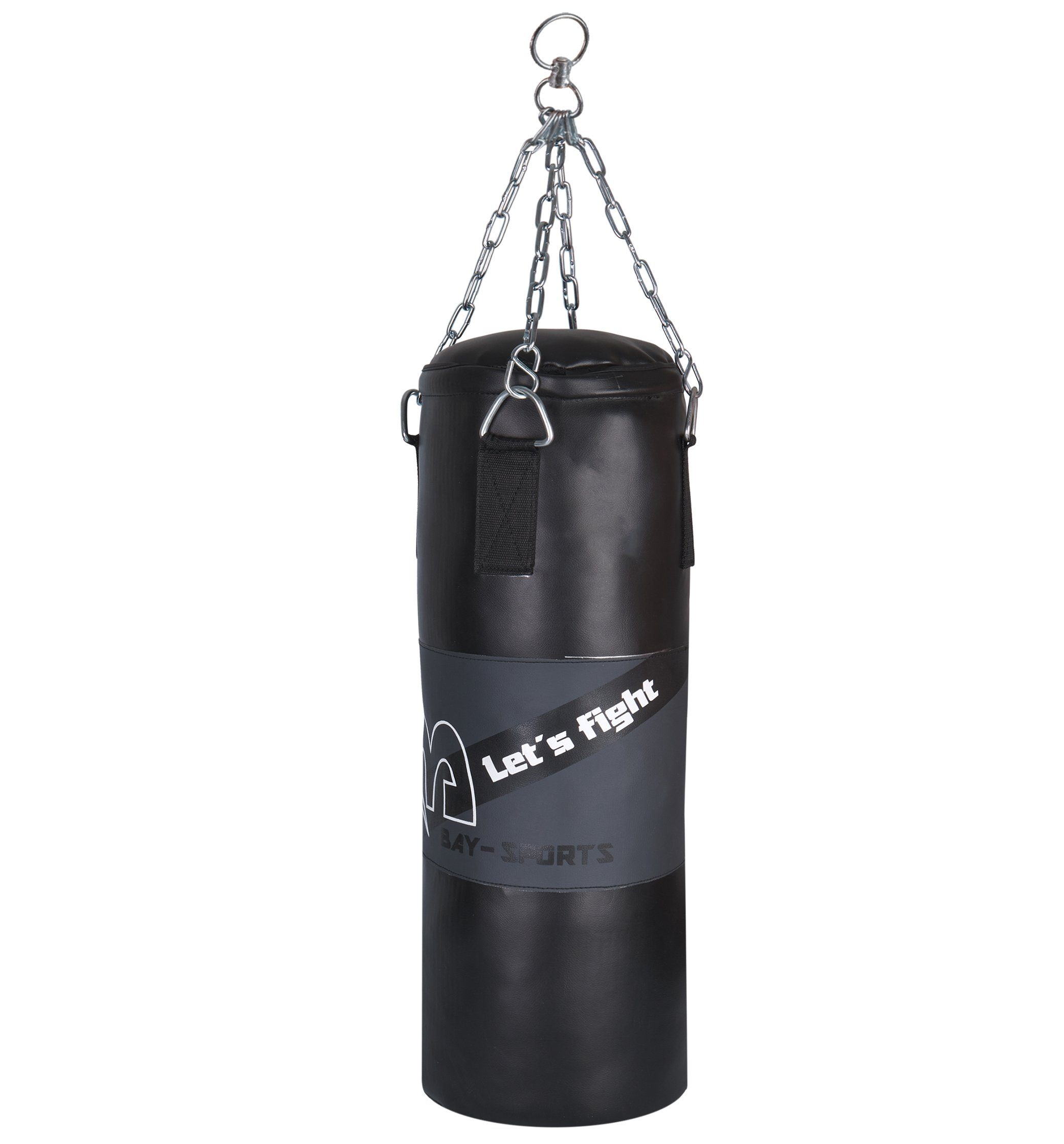 BAY-Sports Boxsack Boxset für Kinder gefüllt Box-Set Sandsack + Boxhandschuhe Kids Junior (4 Teile, 3 Teile), Fix und Fertig - Kickboxen Boxen MMA Krav Maga Karate Taekwondo