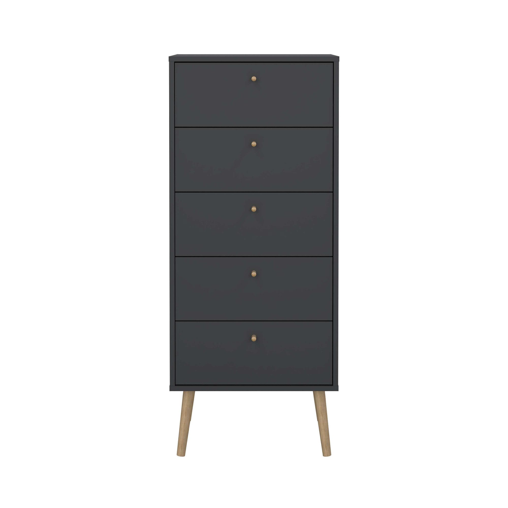 andas Highboard Bodo, Hochkommode, Aufbewahrung, Stauraum, mit 5 Schubladen günstig online kaufen