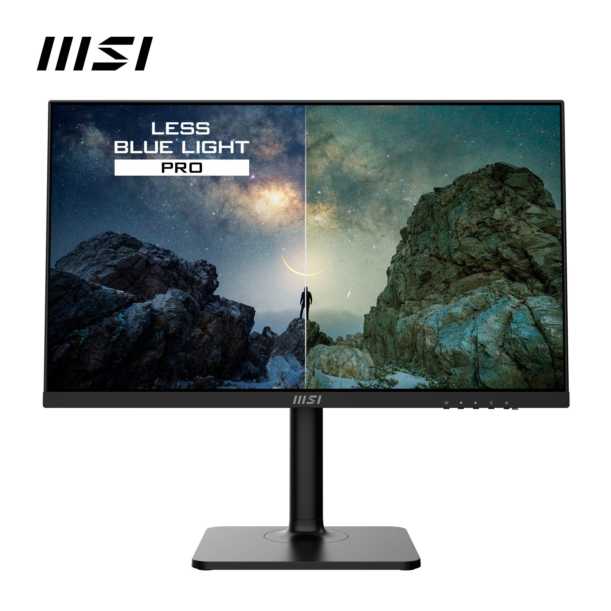 MSI Modern MD2412P LED-Monitor (60 cm/24 ", 1920 x 1080 px, Full HD, 1 ms Reaktionszeit, 100 Hz, IPS, höhenverstellbar, 3 Jahre Herstellergarantie, USB-C)