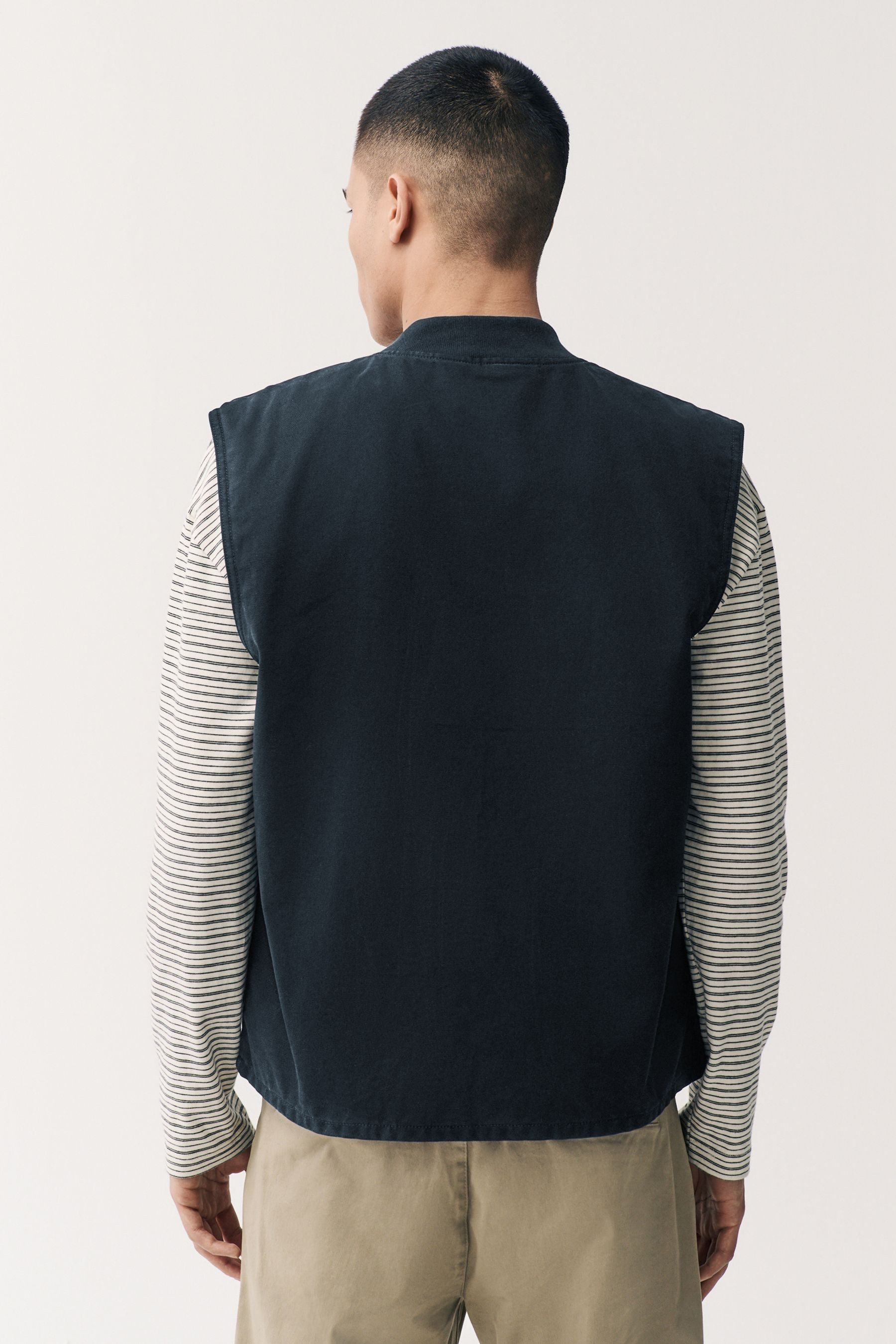 Next Steppweste Canvas-Gilet im Workwear-Stil (1-tlg) günstig online kaufen