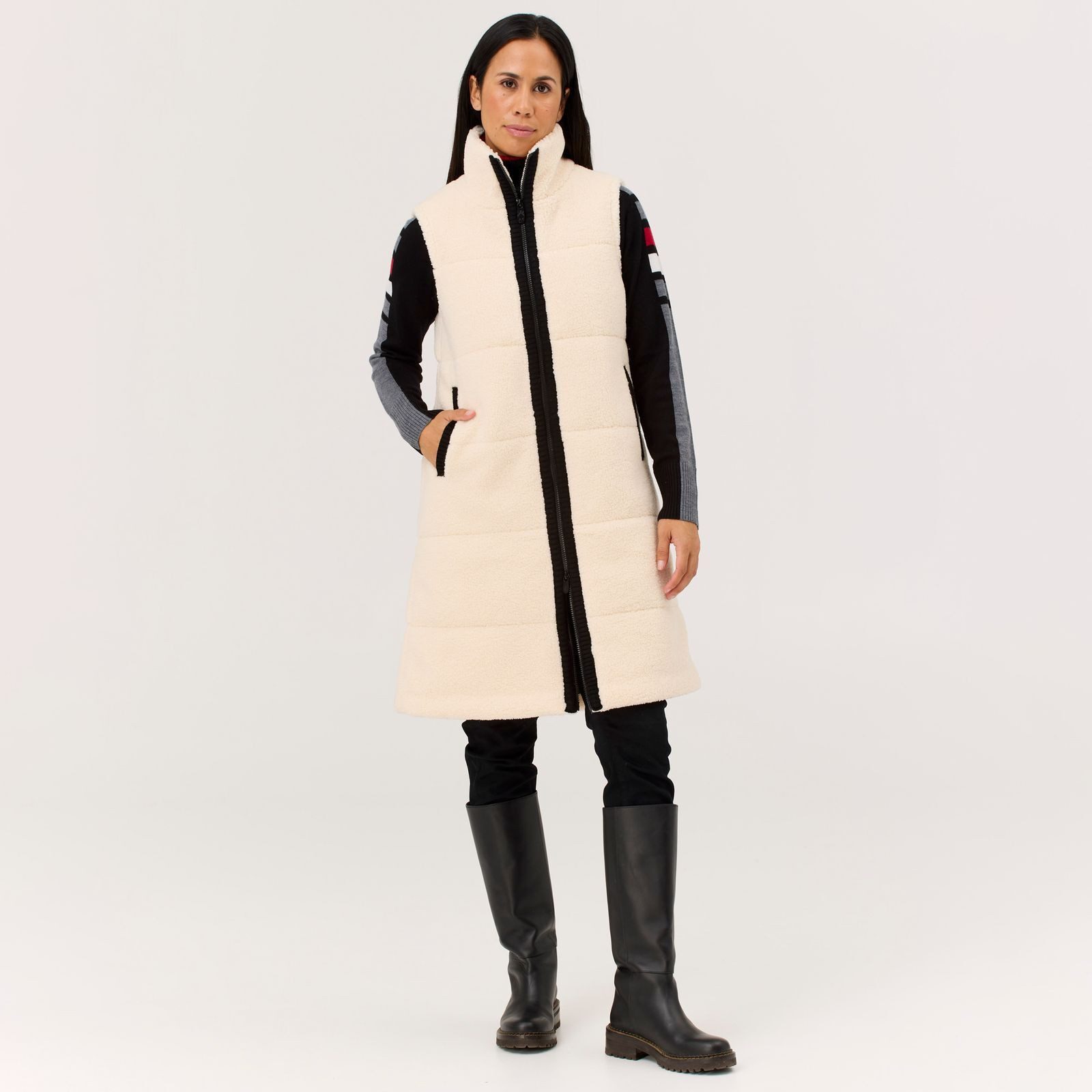 Steppweste Kira Fleece Vest Long