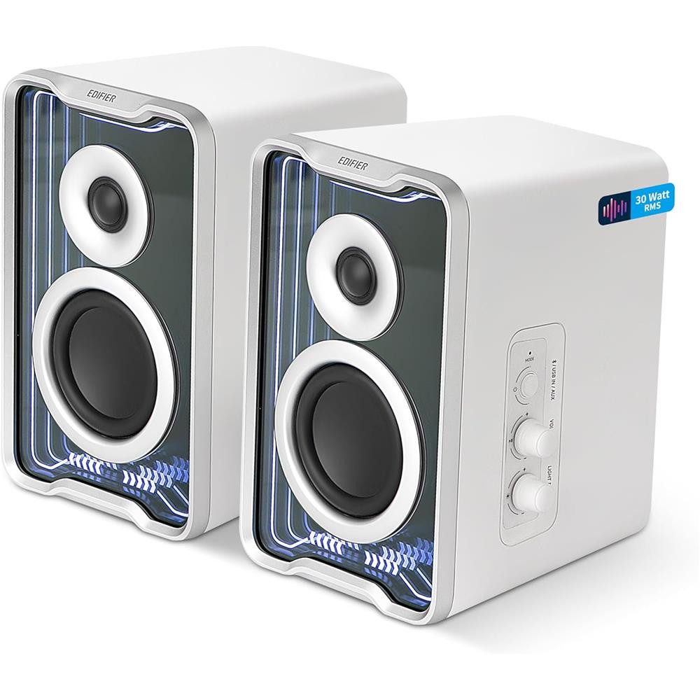Edifier® Edifier QR30 PC-Lautsprecher (30W RMS, RGB-Lichteffekte)