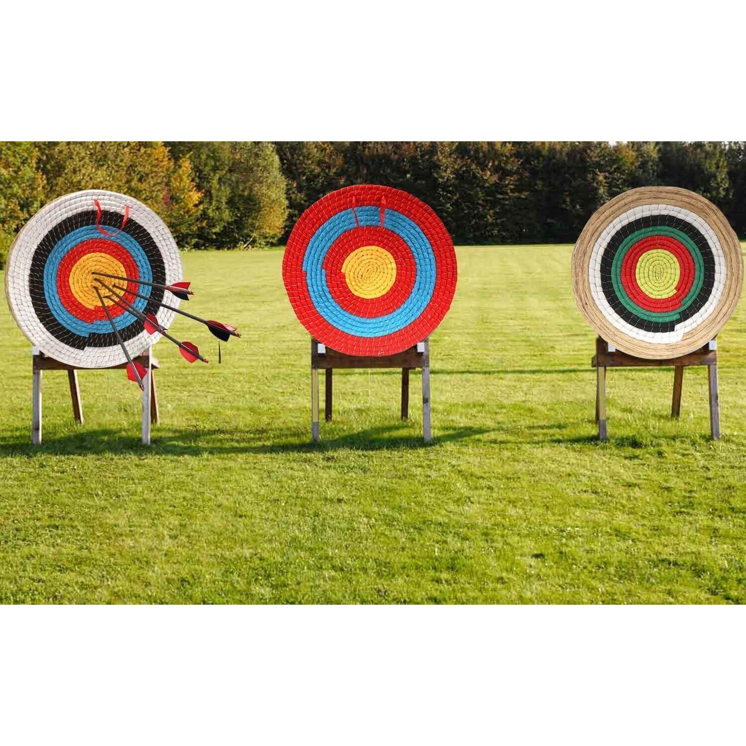 LuxusKollektion Zielscheibe Zielscheibe Bogenschießen Strohbogenziel Recurve L Red 7 Layers