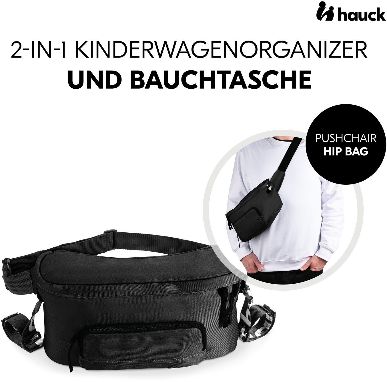 Pushchair Hip Hauck Bag Black Kinderwagen-Tasche